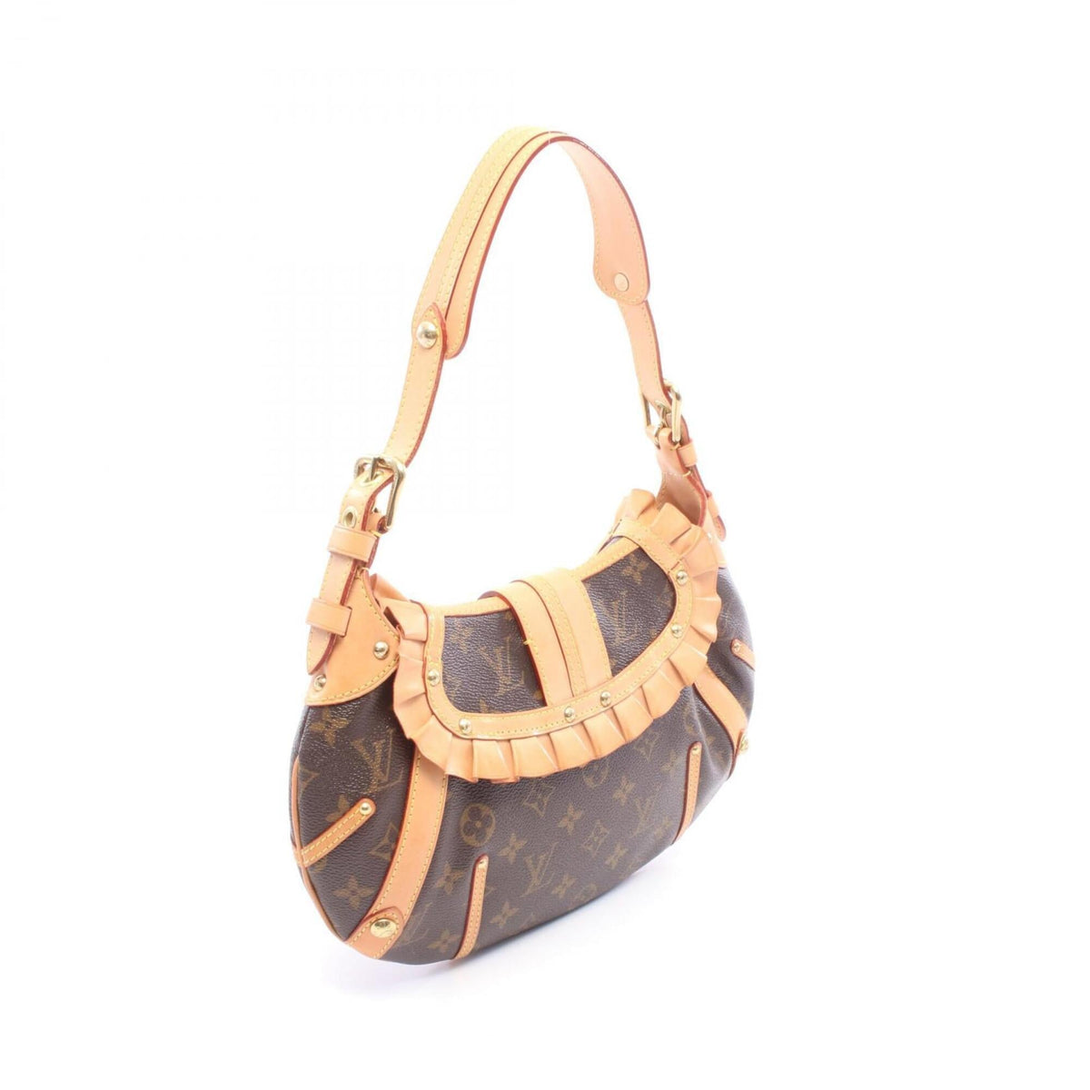 Louis Vuitton Brown Pvc Leather Handbag Shoulder Bag (Pre-Owned)