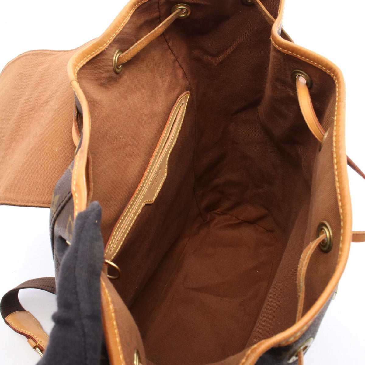 Louis Vuitton Brown Pvc Coated Canvas Monogram Leather Backpack (Pre-Owned)