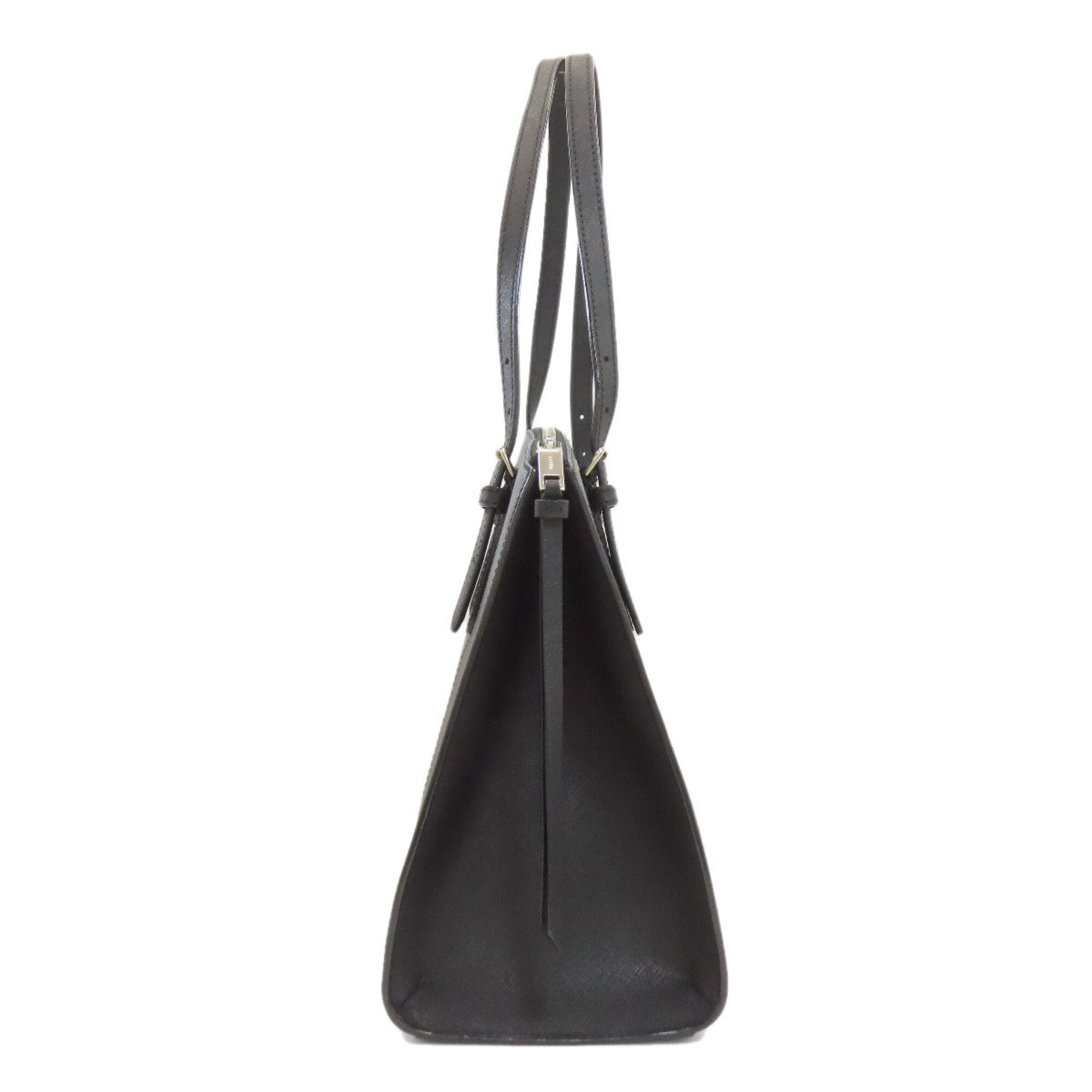 Bally Black Leather Tote Bag (Pre-Owned)