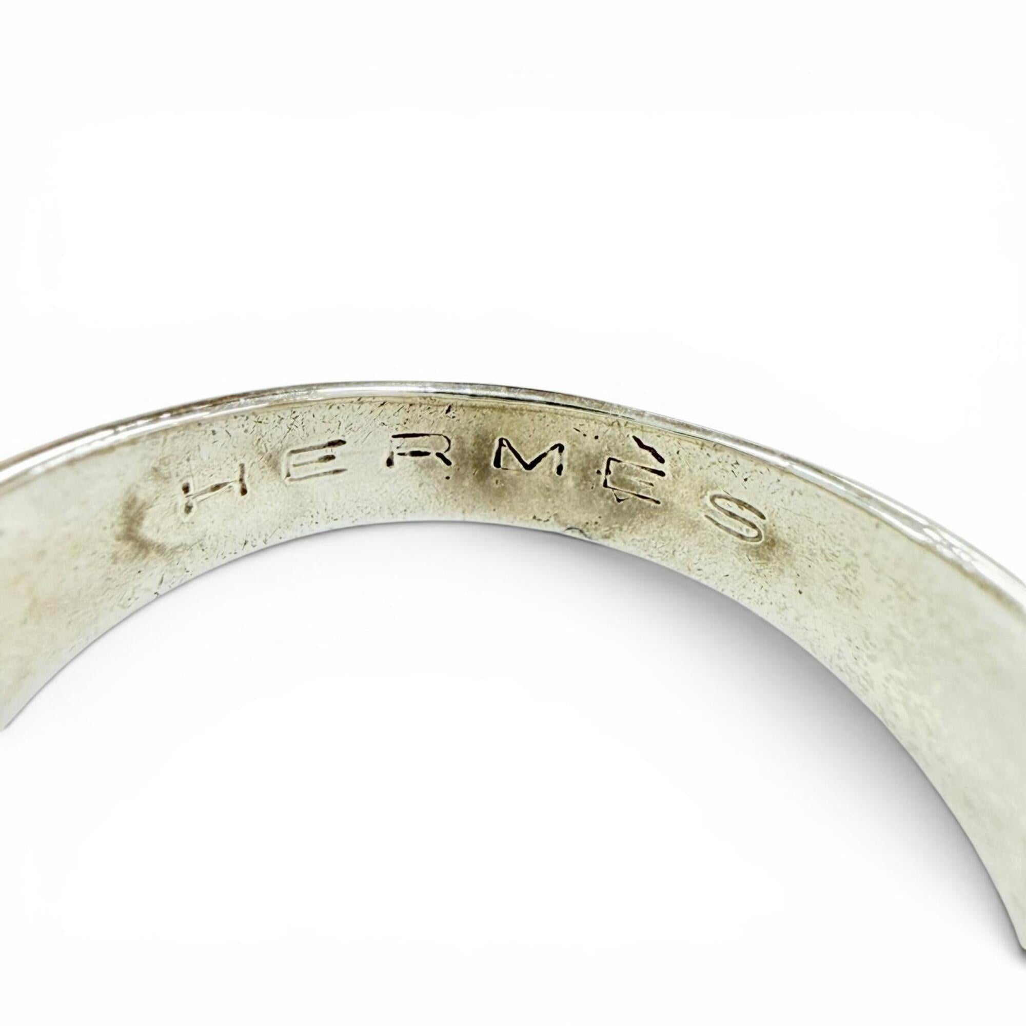 Hermes Gold Silver Gold (18K) Silver 925 Band Ring (Pre-Owned)