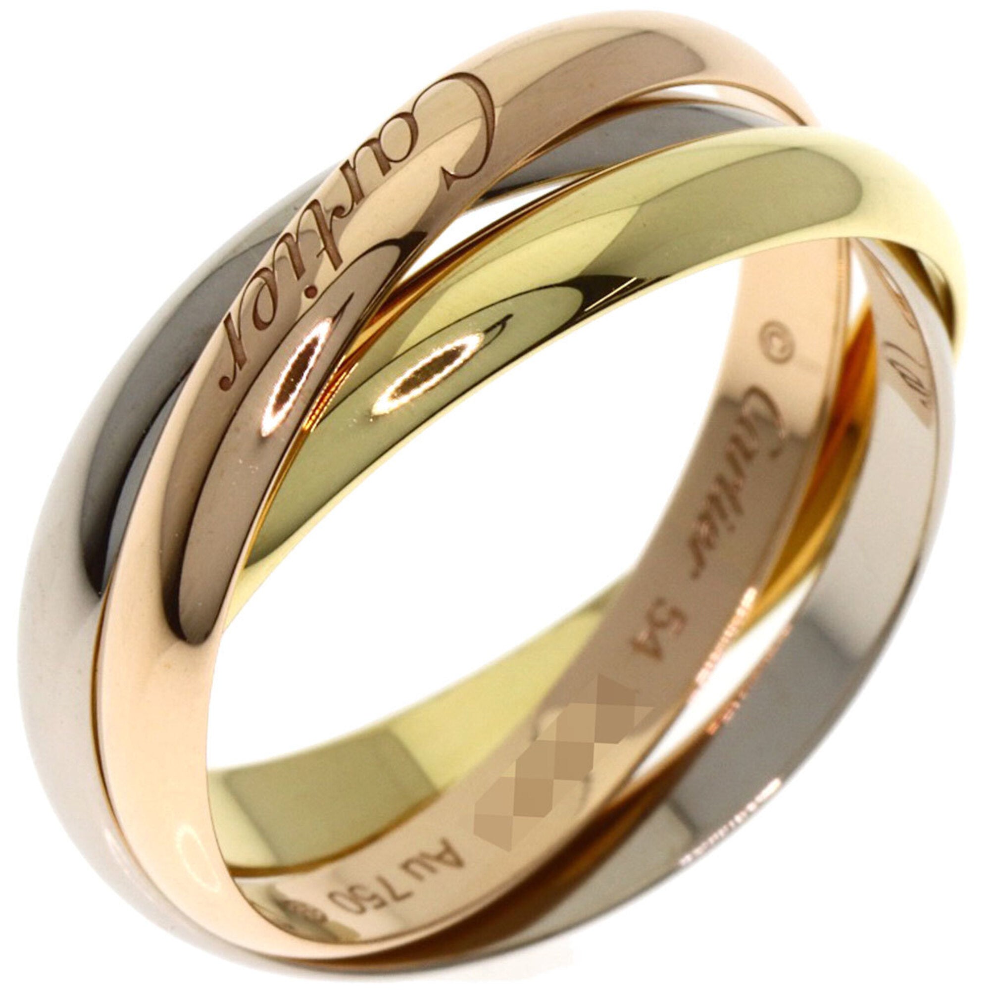 Cartier Trinity Yellow Gold (18K) Pink Gold (18K) White Gold (18K) Band Ring (Pre-Owned)