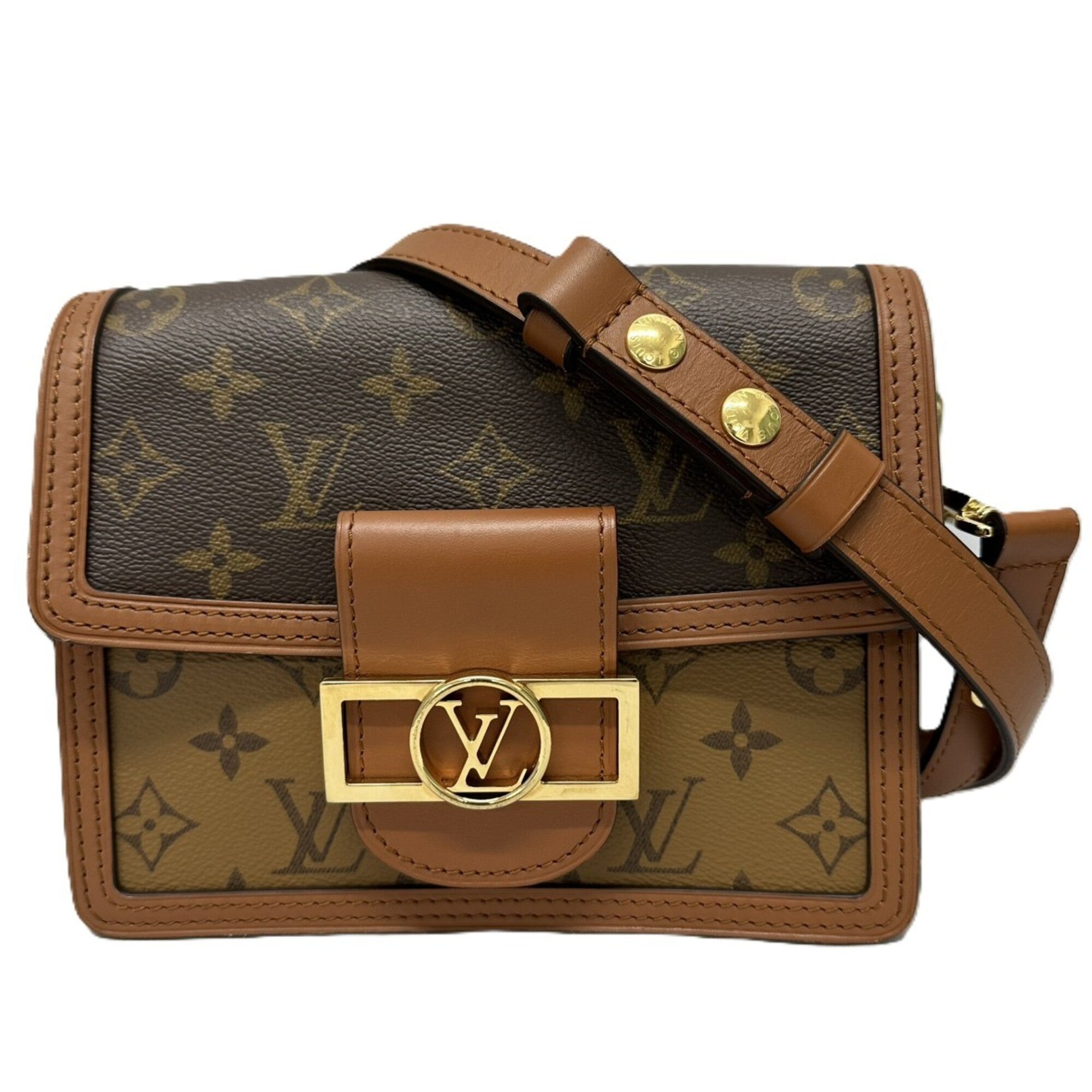 Louis Vuitton Brown Monogram Reverse Shoulder Bag (Pre-Owned)
