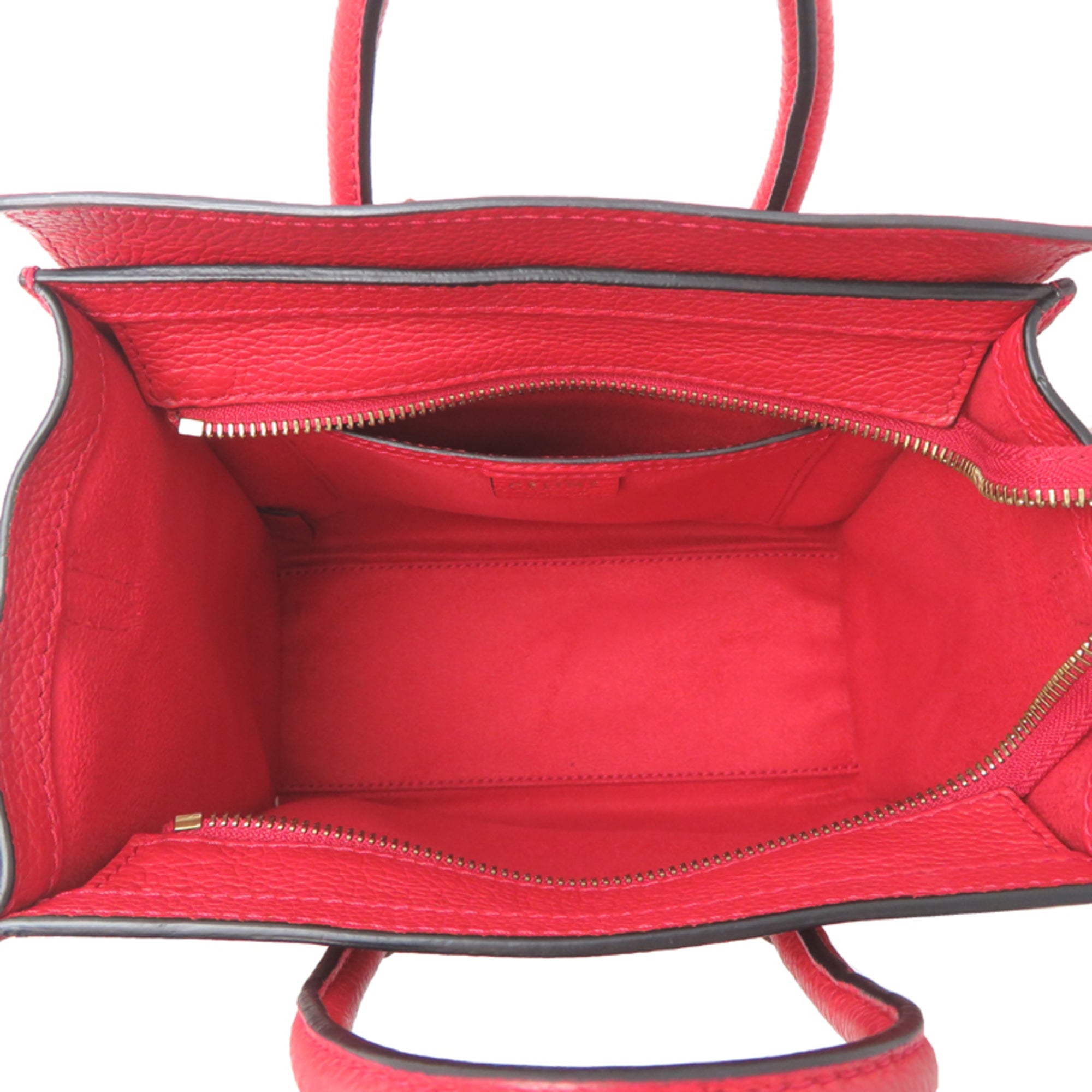 Celine Red Color Leather Handbag (Pre-Owned)