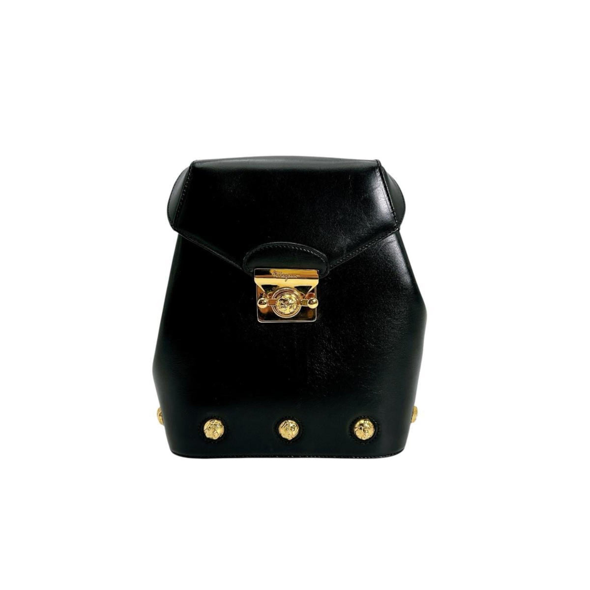 Salvatore Ferragamo Black Leather Backpack (Pre-Owned)