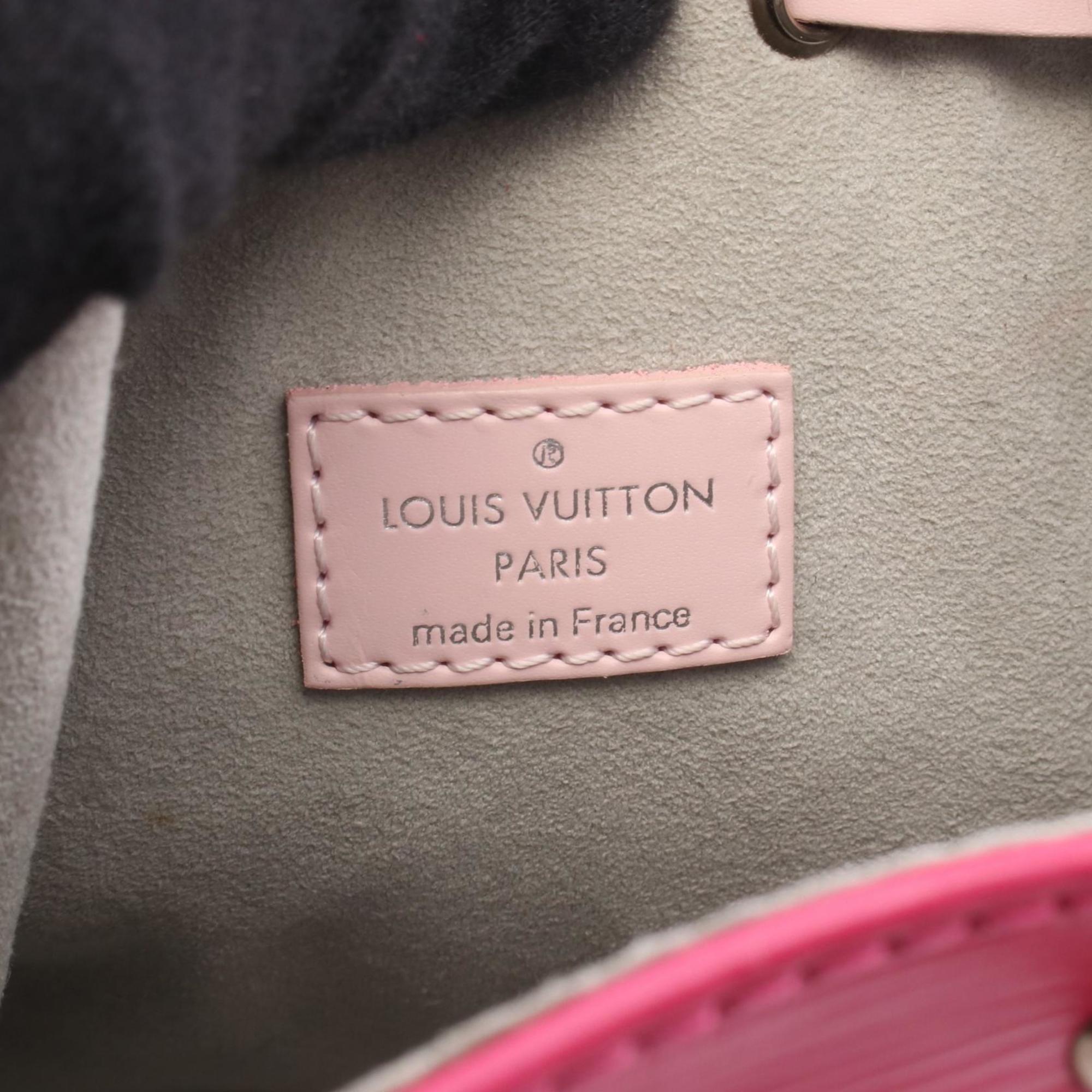 Louis Vuitton Blue Fuchsia Pink Epi Leather Handbag Shoulder Bag (Pre-Owned)