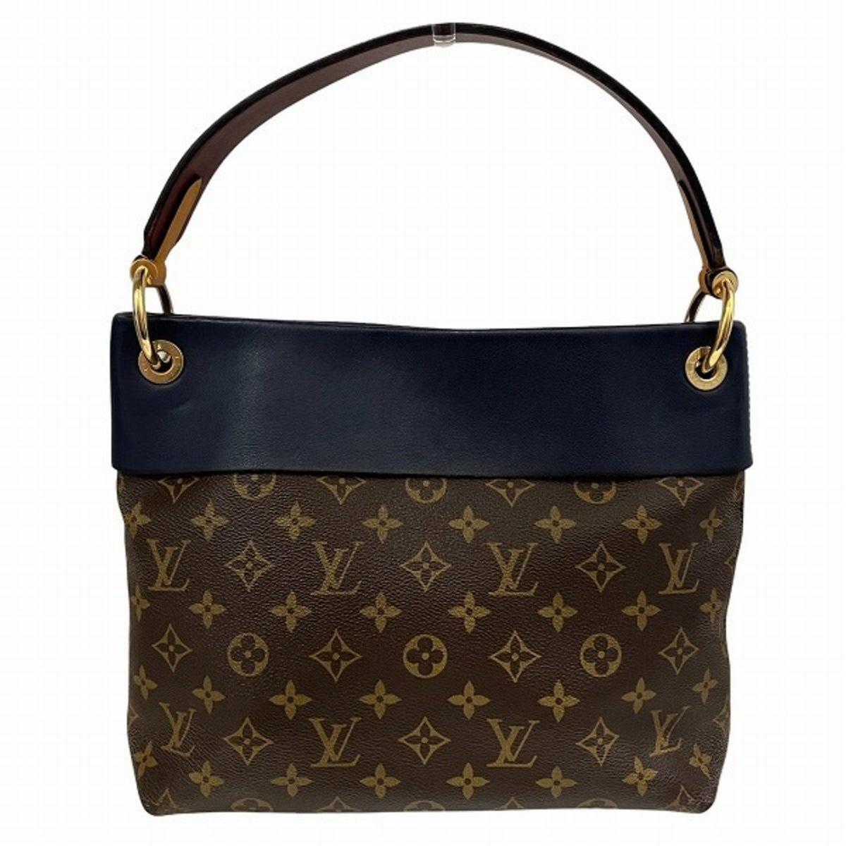 Louis Vuitton Brown Galle Monogram Navy Monogram Handbag Shoulder Bag (Pre-Owned)