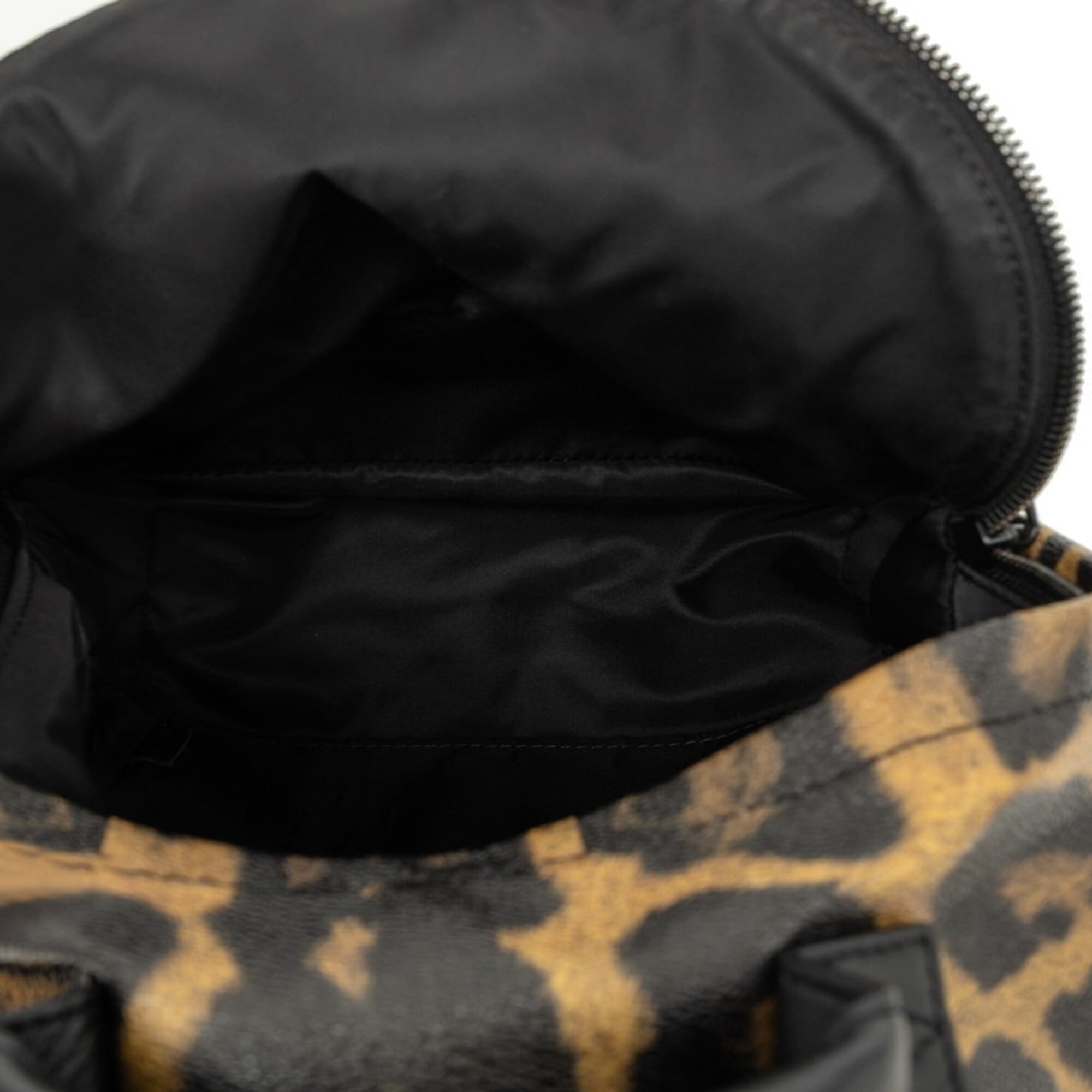 Louis Vuitton Leopard Black Brown Pvc Leather Backpack (Pre-Owned)