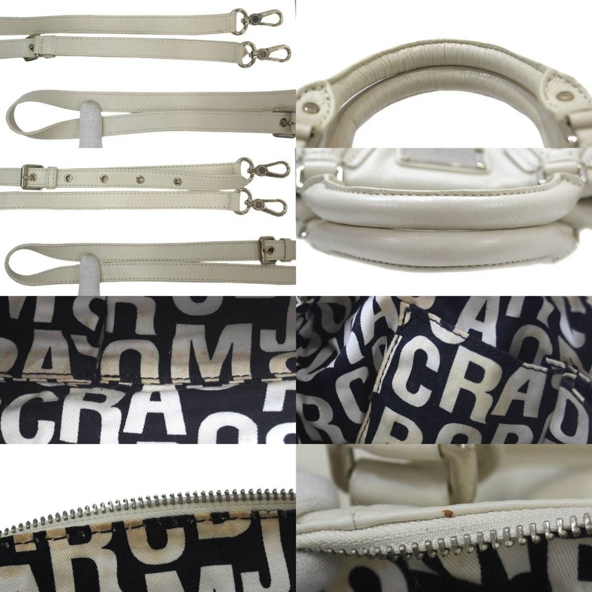 Marc By Marc Jacobs Off-White Handbag Shoulder Bag (Pre-Owned)