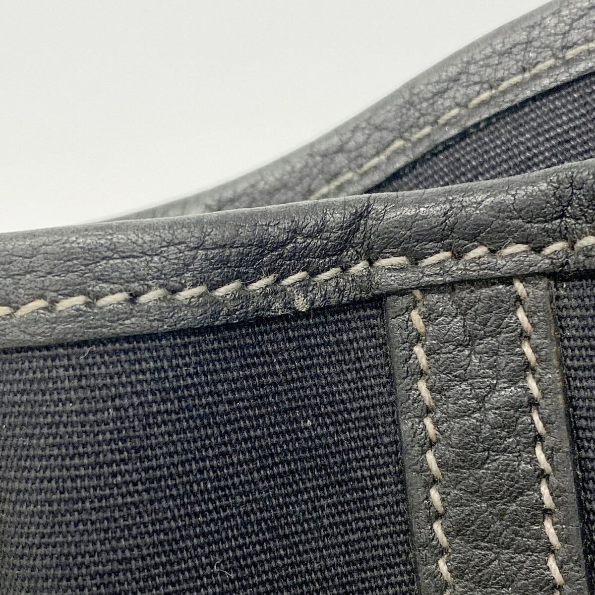 Hermes Black Toile Officier Tote Bag (Pre-Owned)