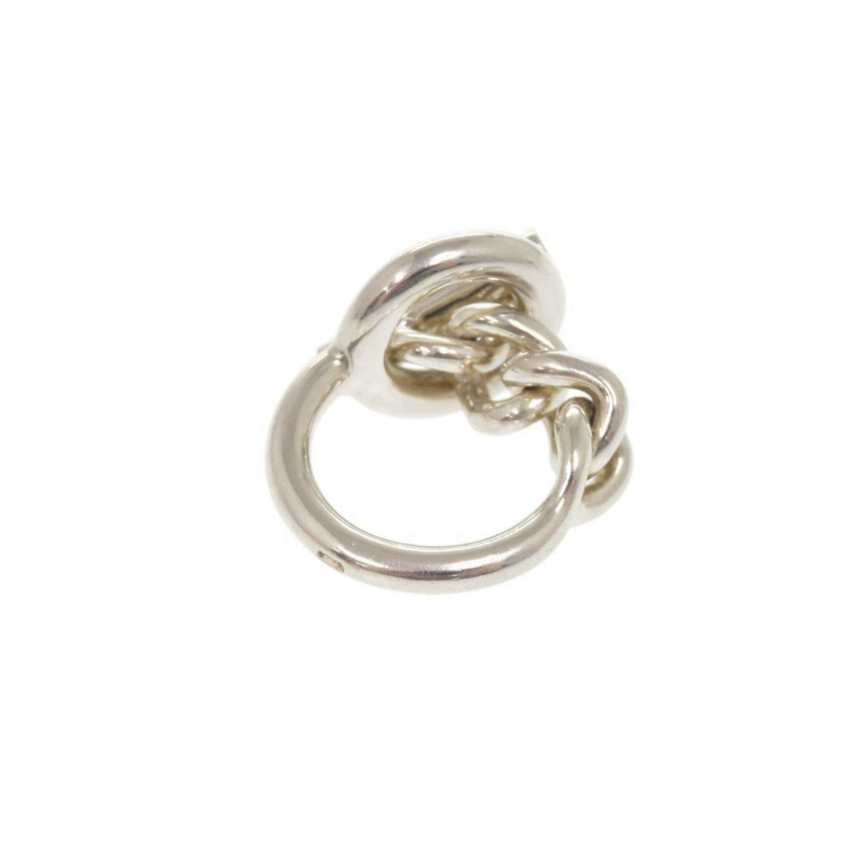 Hermes Silver Silver 925 Band Ring (Pre-Owned)