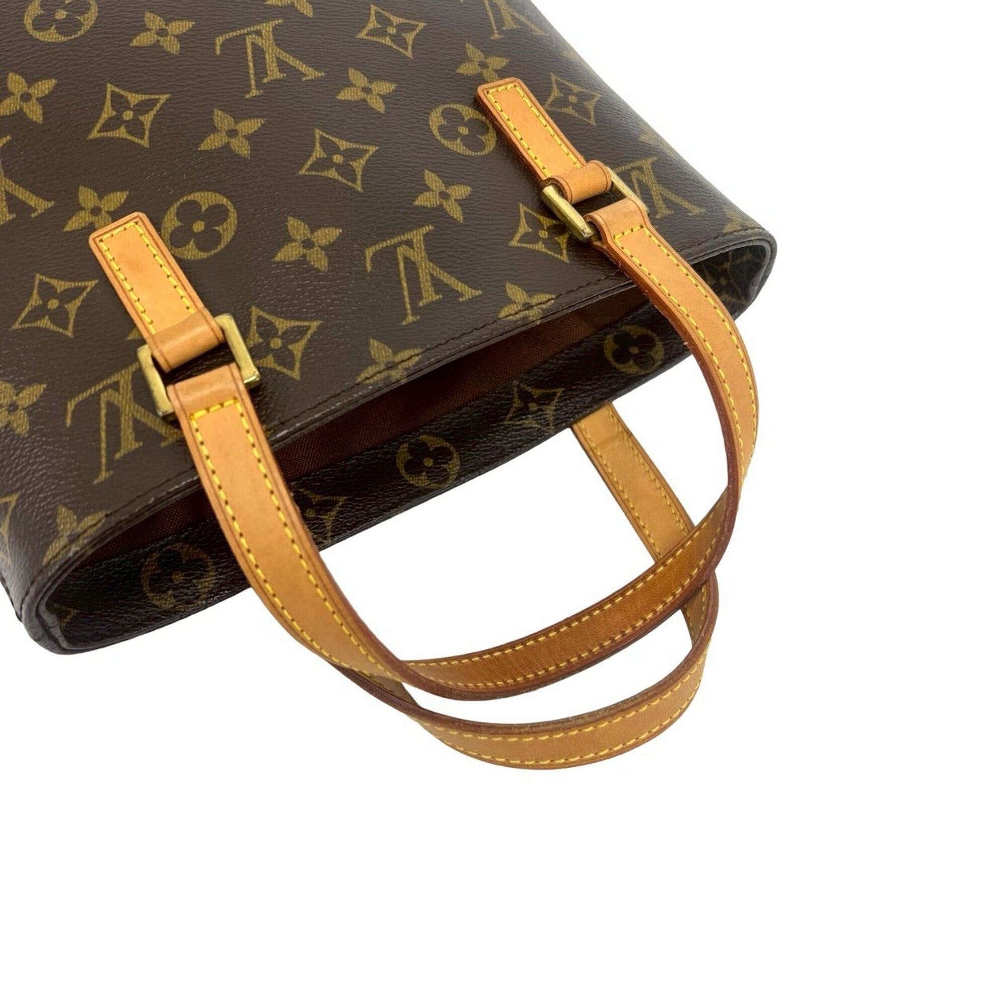 Louis Vuitton Brown Pvc Leather Handbag Tote Bag (Pre-Owned)