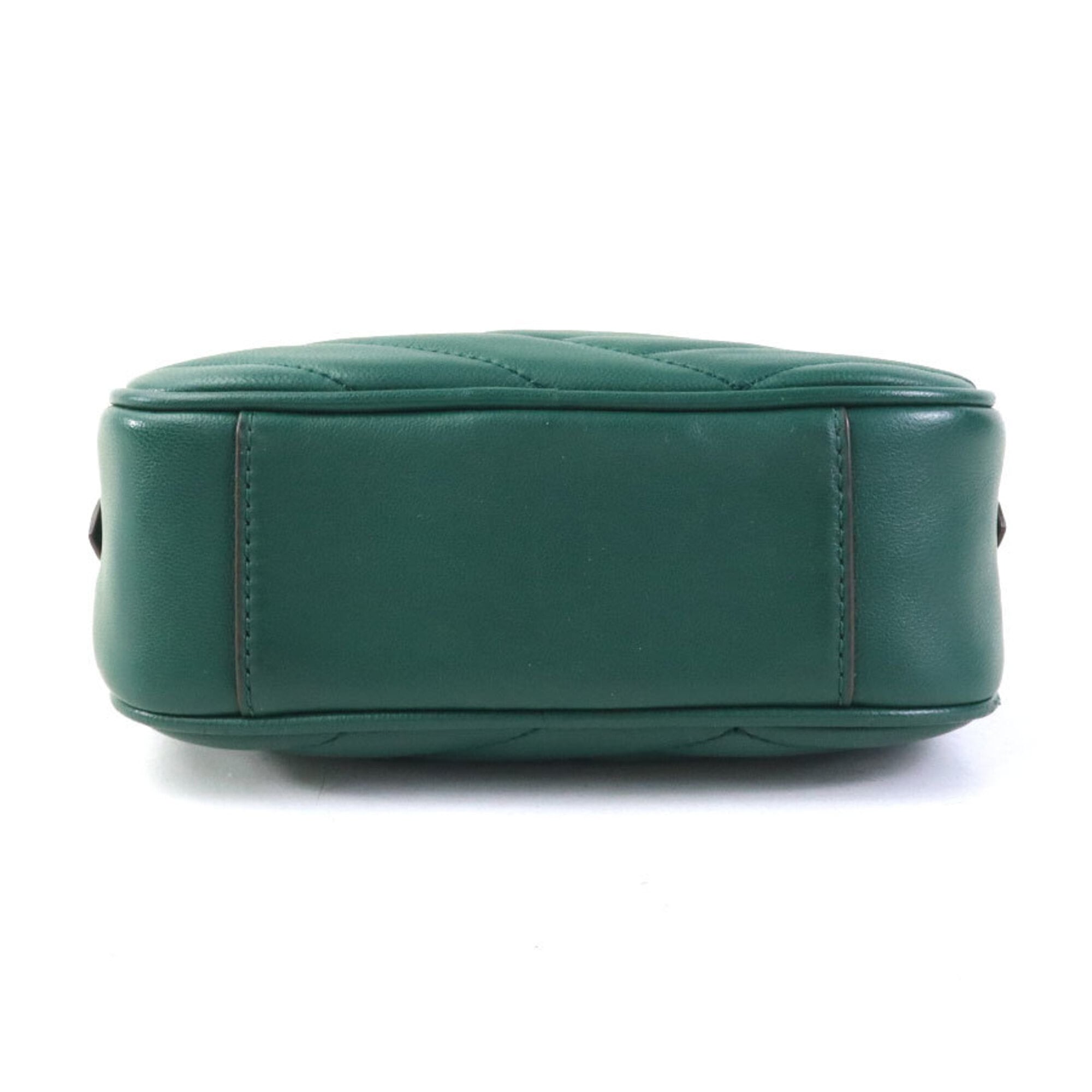 Tory Burch Green Leather Shoulder Bag (Pre-Owned)