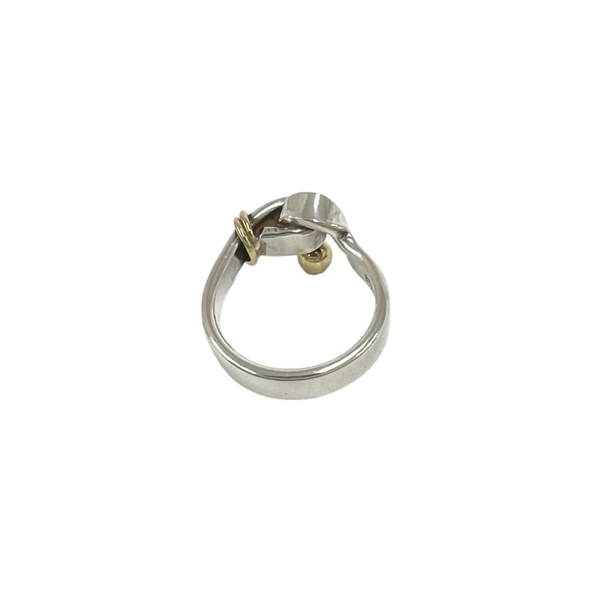 Tiffany Gold Silver Yellow Gold (18K) Silver 925 Band Ring (Pre-Owned)