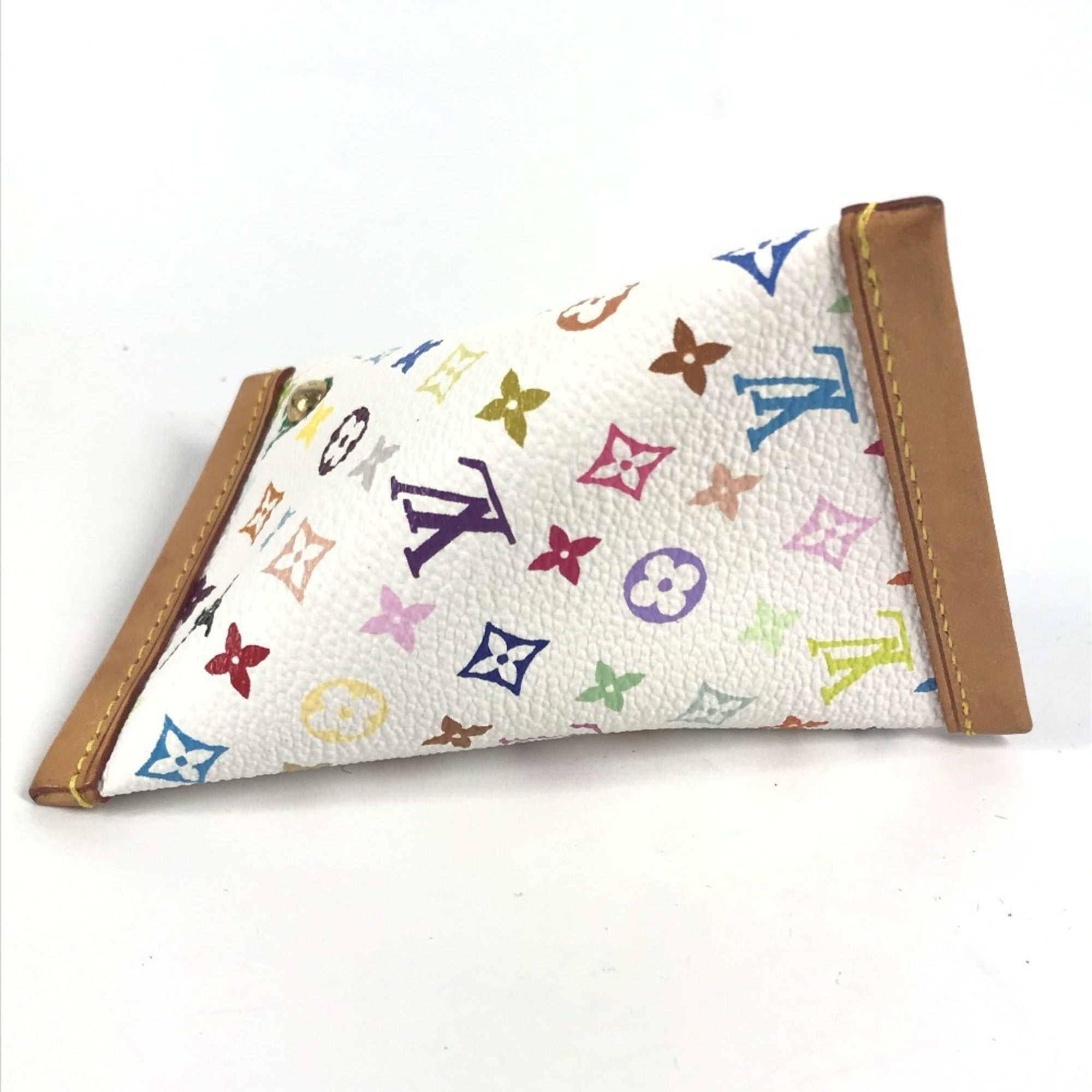 Louis Vuitton Blanc White Monogram Multicolore Coin Purse/Coin Case (Pre-Owned)