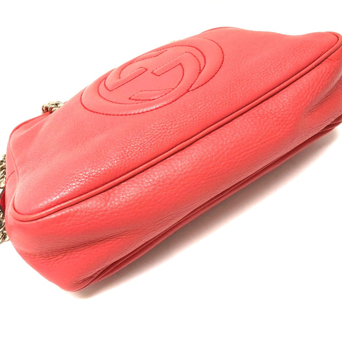Gucci Pink Leather Shoulder Bag (Pre-Owned)