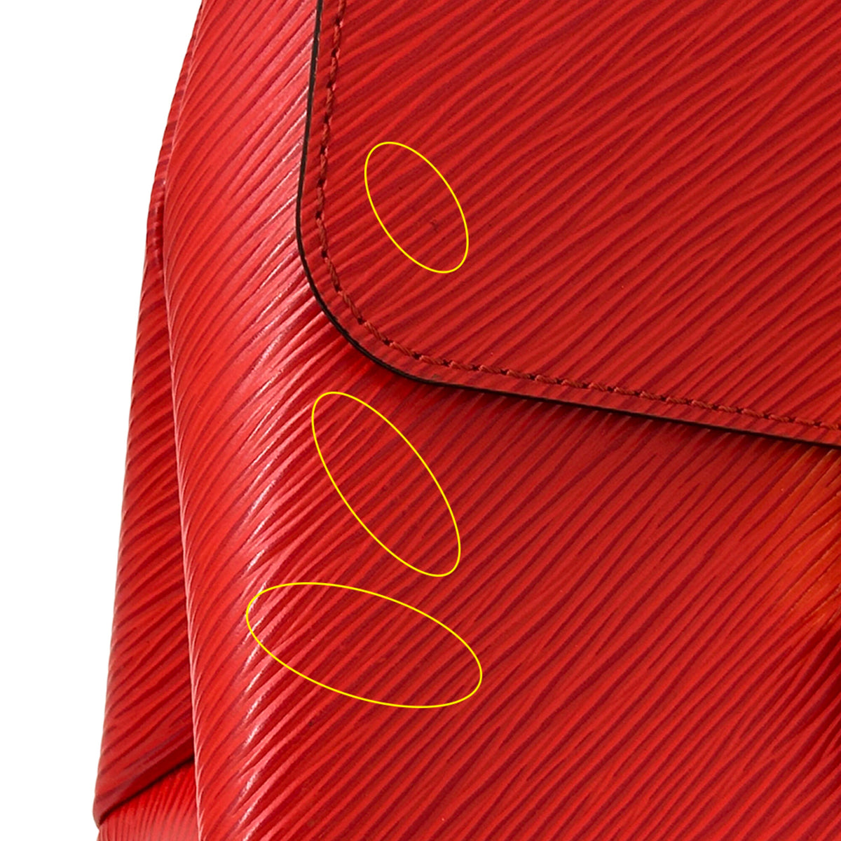 Louis Vuitton Coquelicots Red Color Epi Leather Handbag Shoulder Bag (Pre-Owned)