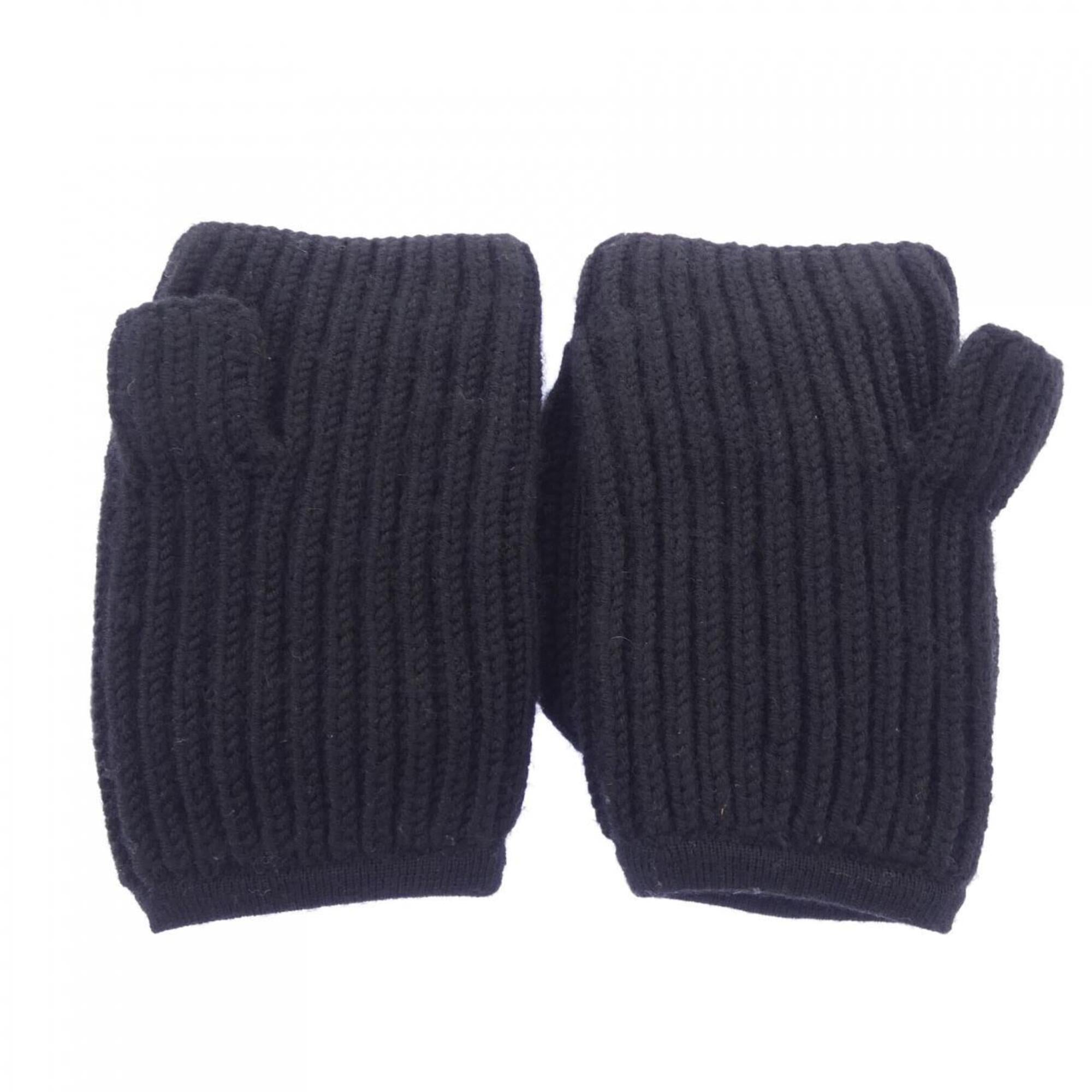 Hermes Black Wool Mittens (Pre-Owned)
