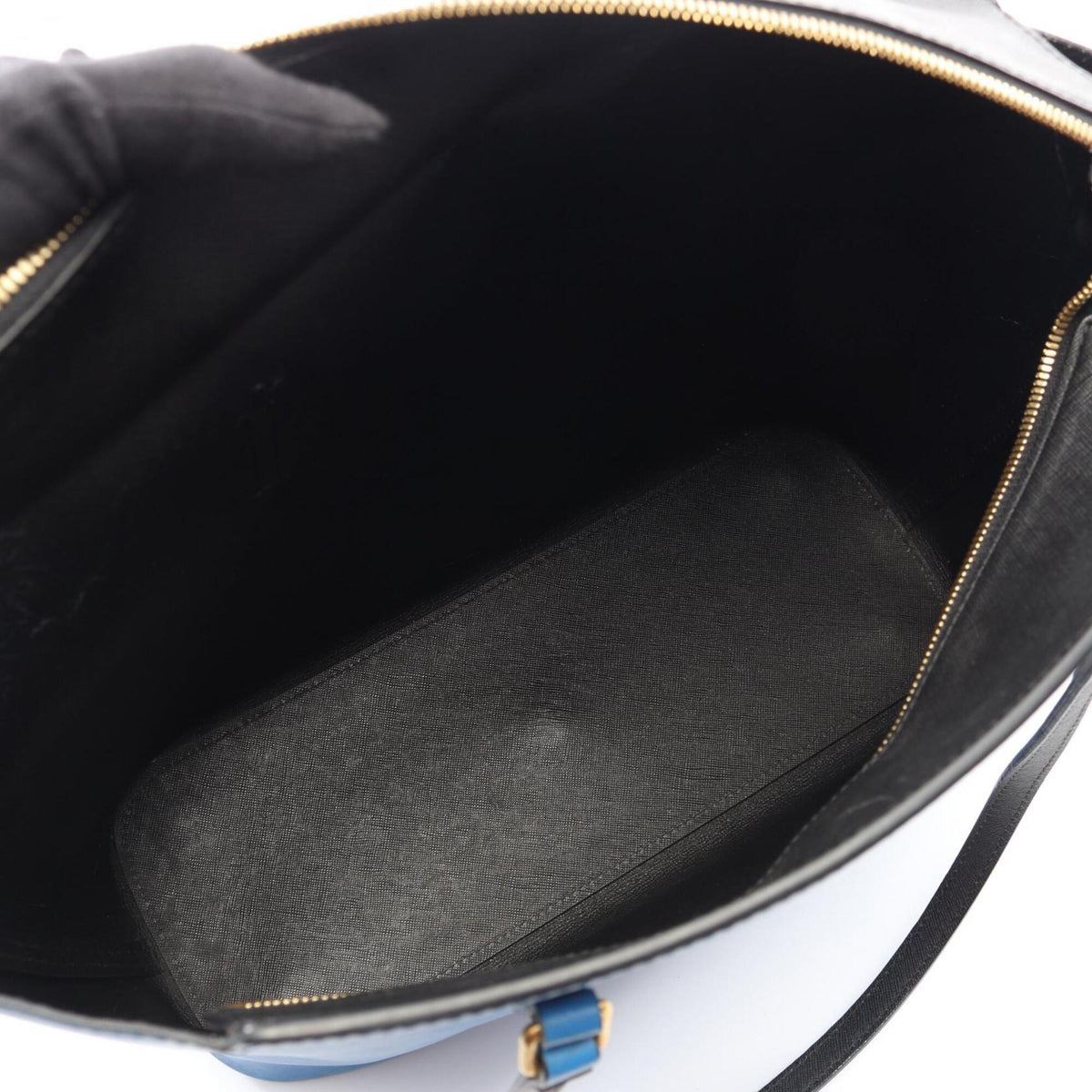 Mcm Blue Leather Handbag Pouch Tote Bag (Pre-Owned)