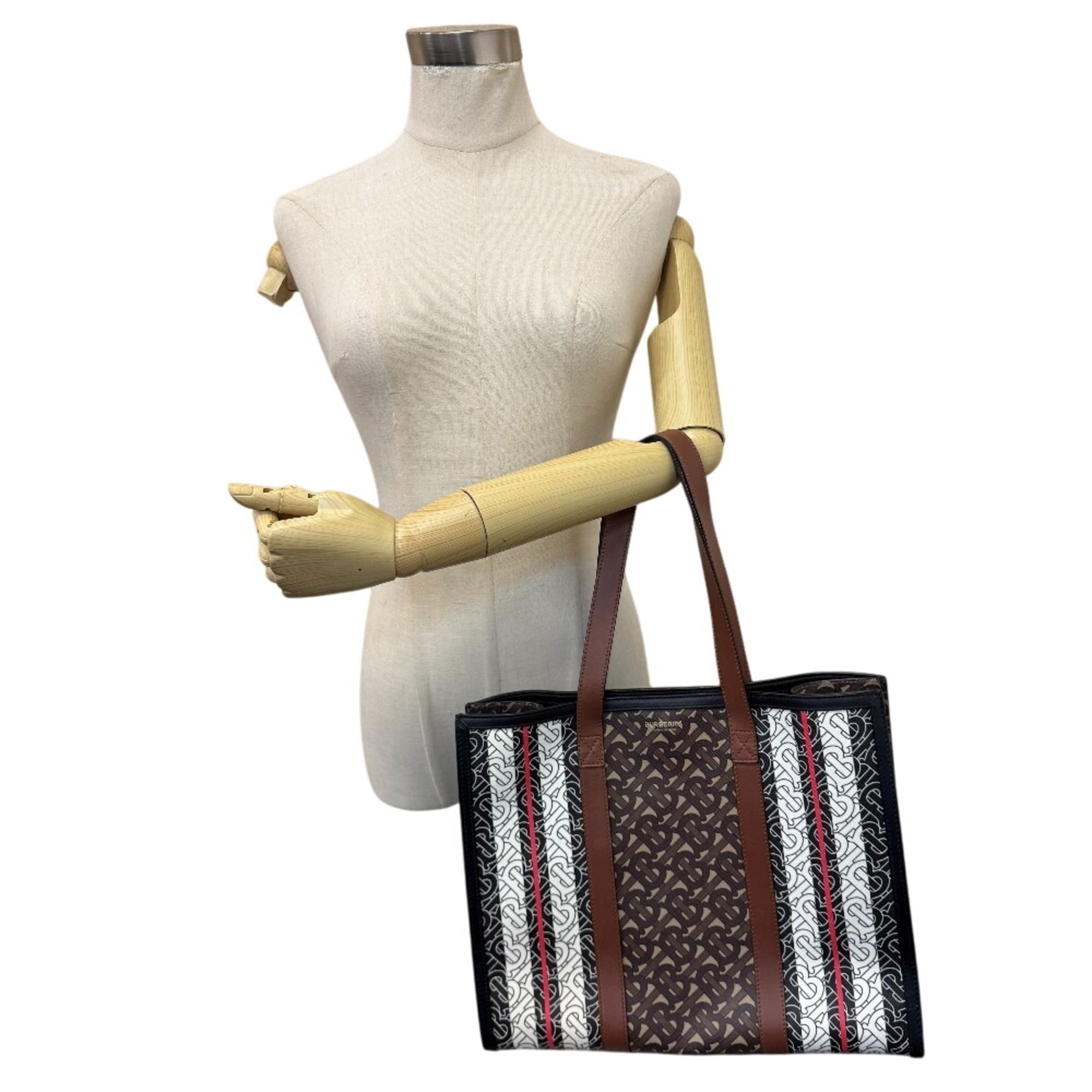 Burberry Brown Leather Tote Bag (Pre-Owned)