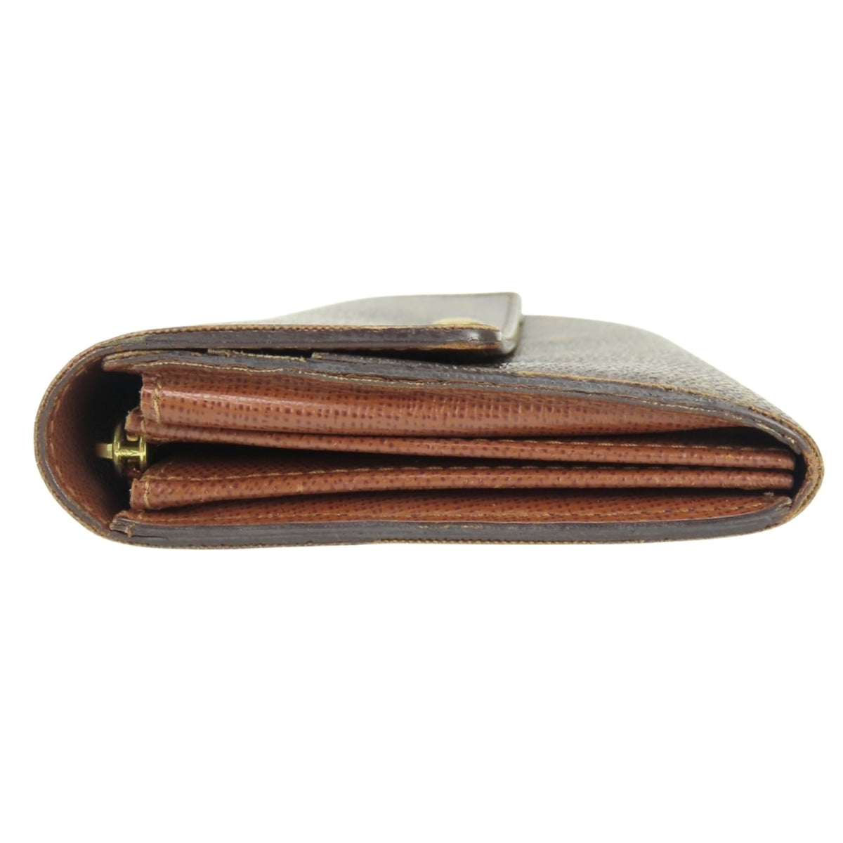 Louis Vuitton Monogram Brown Monogram Long Wallet (Bi-Fold) (Pre-Owned)