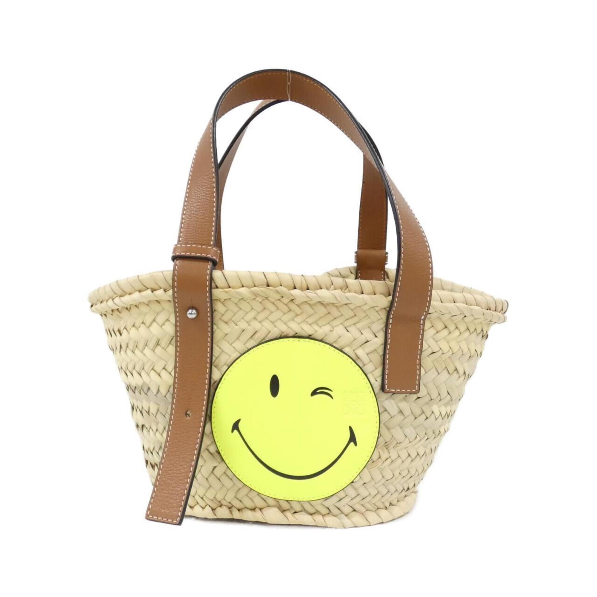 Loewe Yellow Leather Basket Handbag (Pre-Owned)