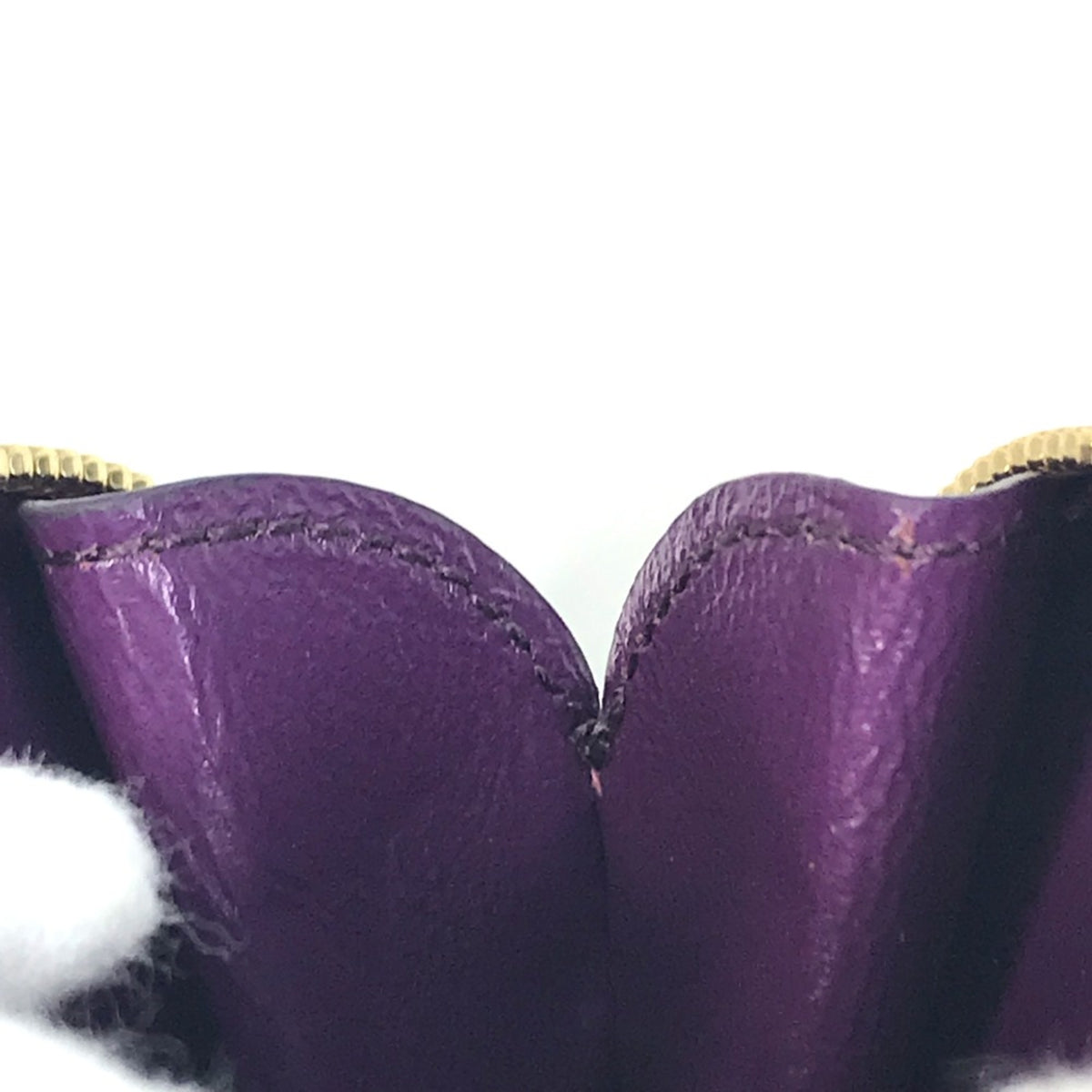 Salvatore Ferragamo Purple Leather Coin Purse/Coin Case (Pre-Owned)