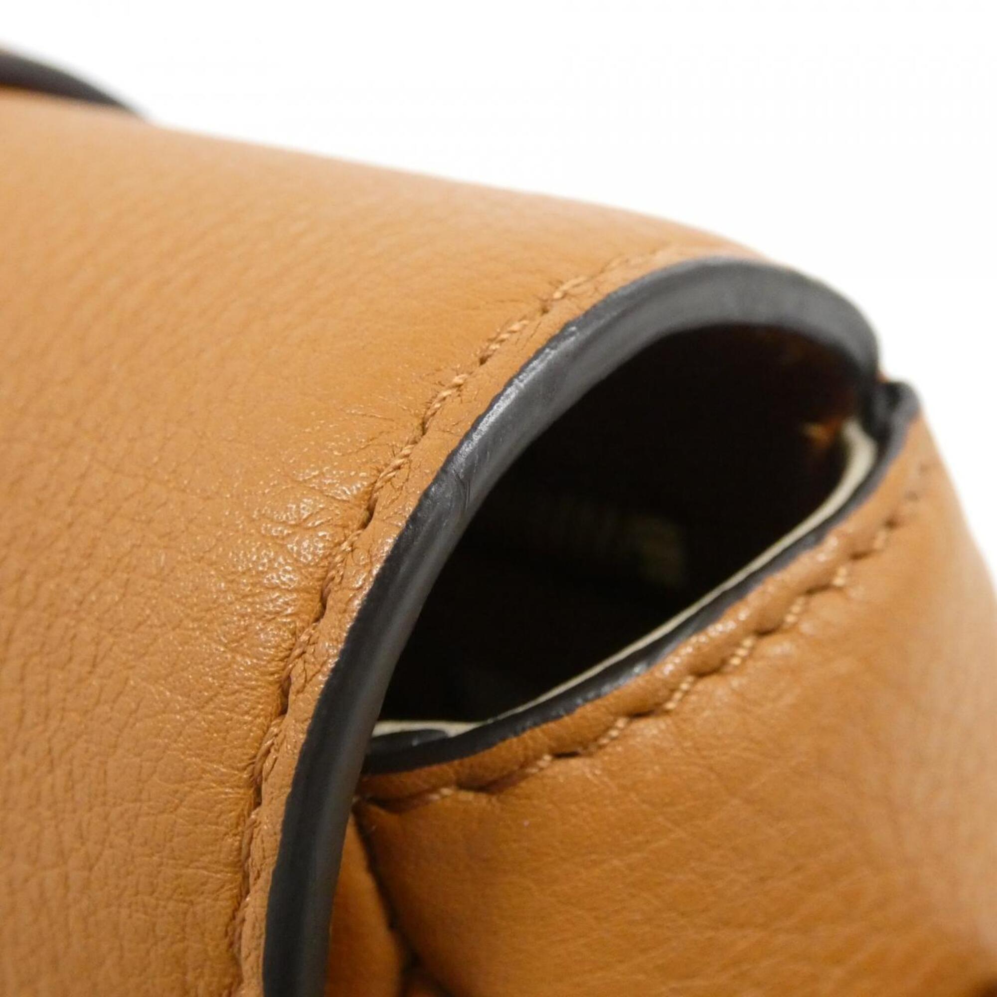 Louis Vuitton Brown Leather Shoulder Bag (Pre-Owned)