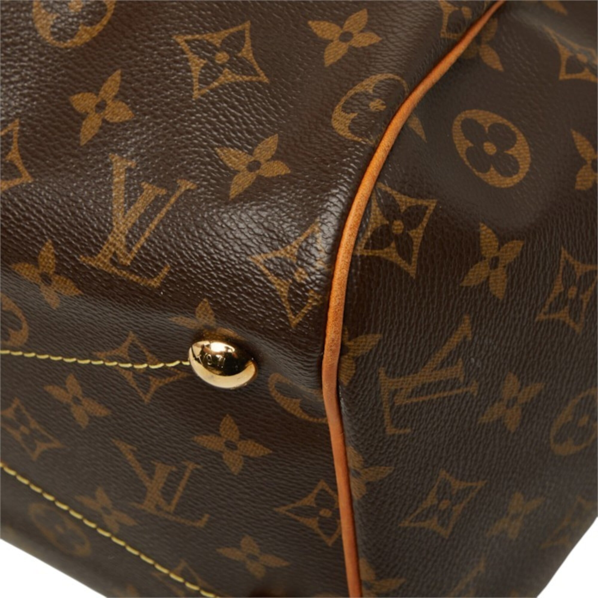 Louis Vuitton Brown Pvc Leather Handbag Shoulder Bag (Pre-Owned)