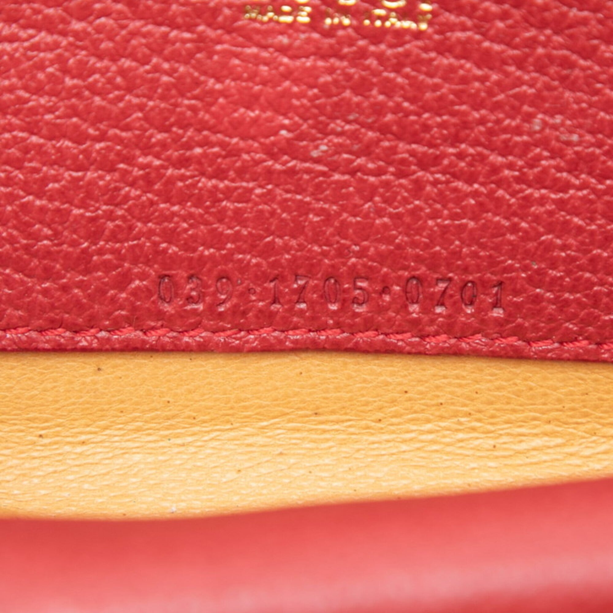 Gucci Red Color Suede Leather Handbag Shoulder Bag (Pre-Owned)
