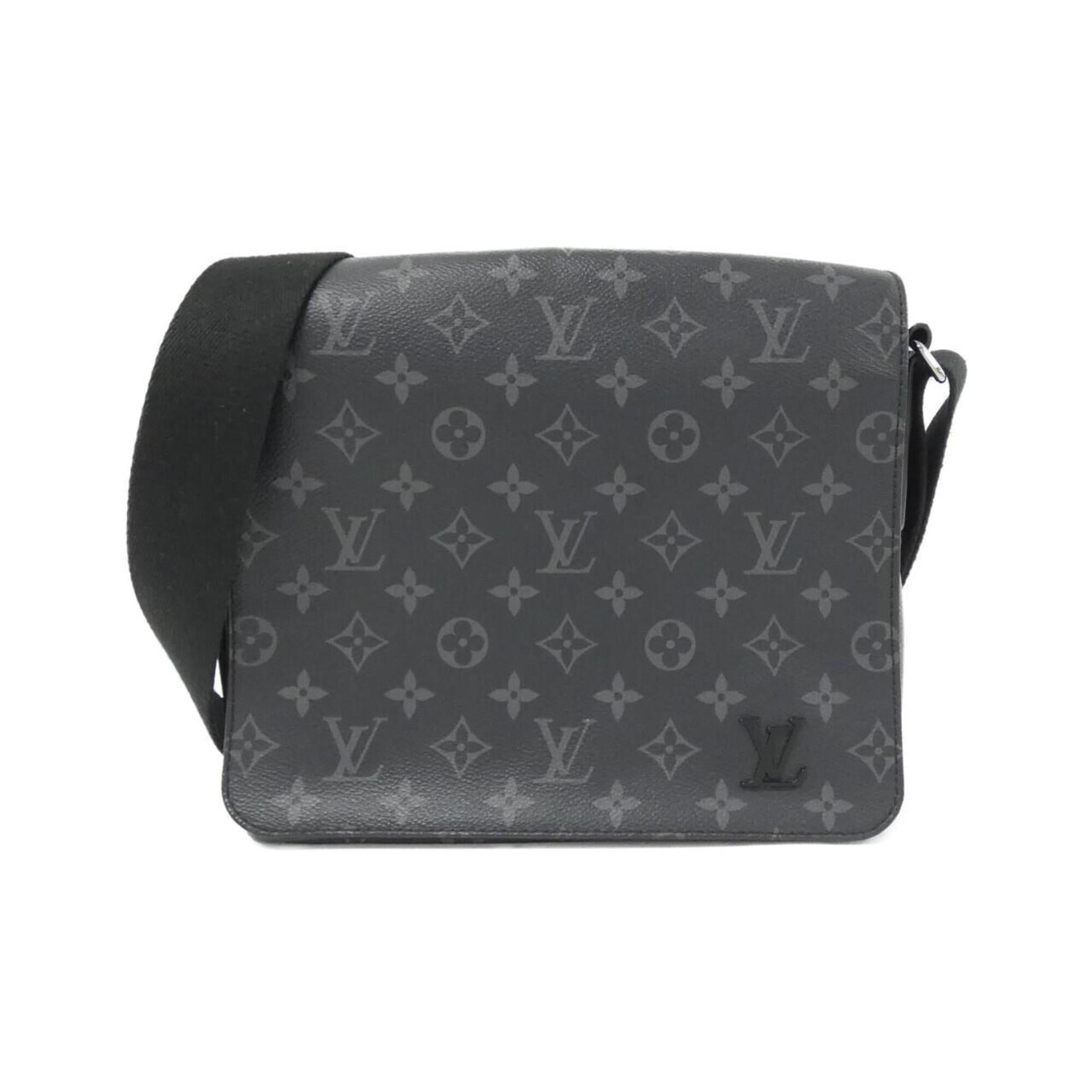 Louis Vuitton Black Coated Canvas Shoulder Bag (Pre-Owned)