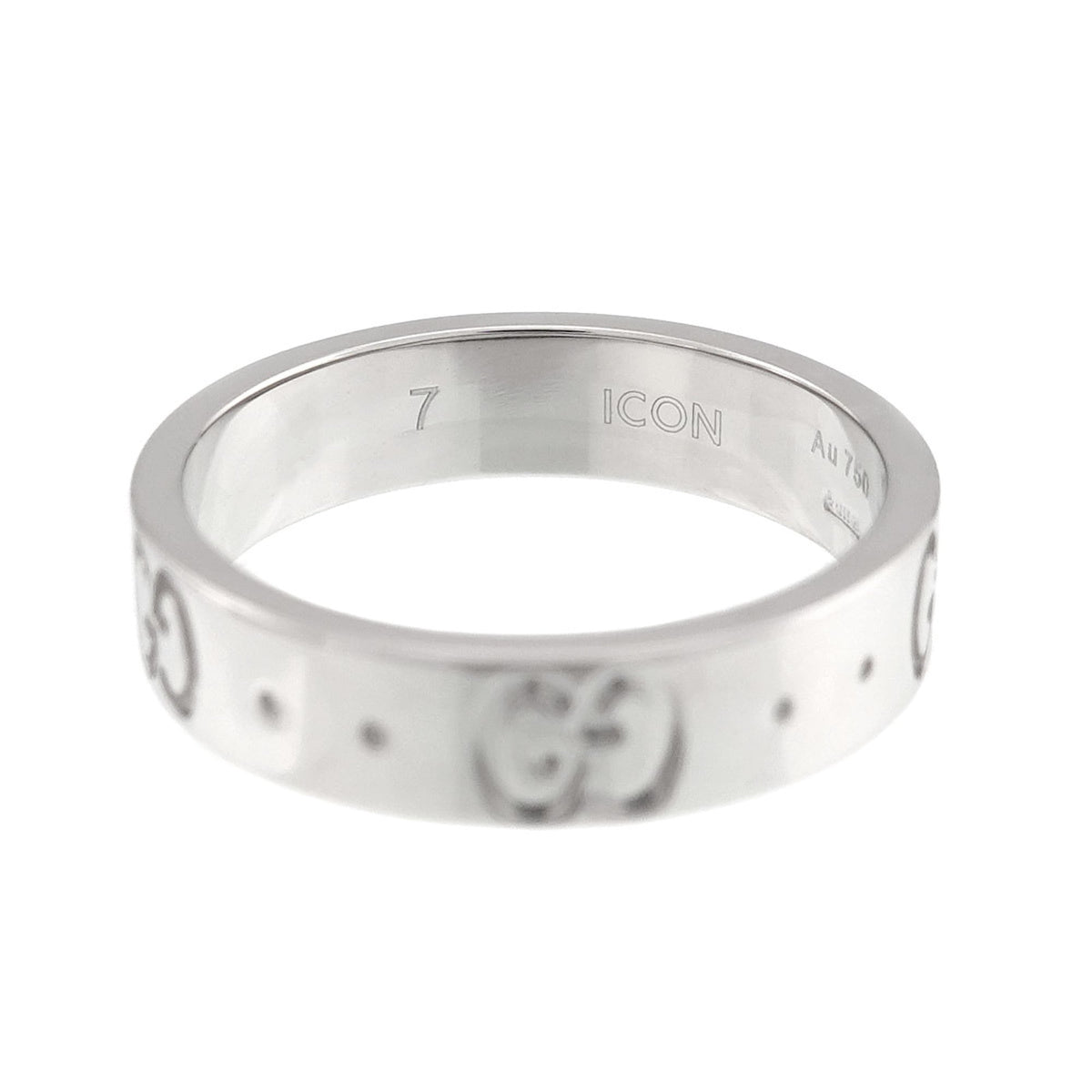 Gucci White Gold (18K) Band Ring (Pre-Owned)
