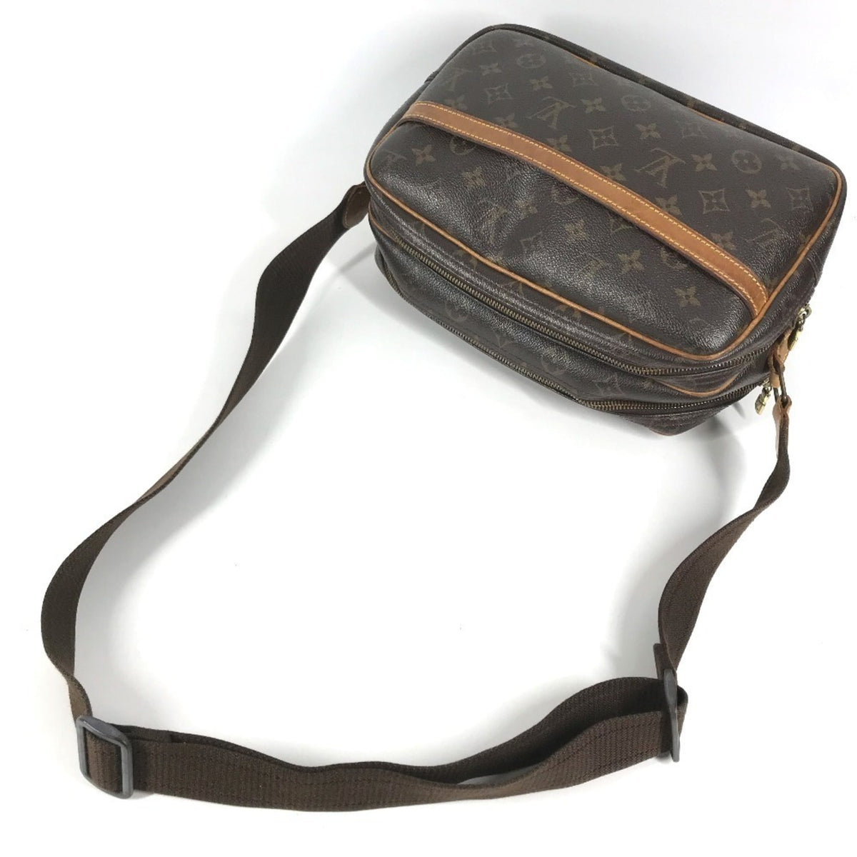 Louis Vuitton Brown Monogram Canvas Shoulder Bag (Pre-Owned)
