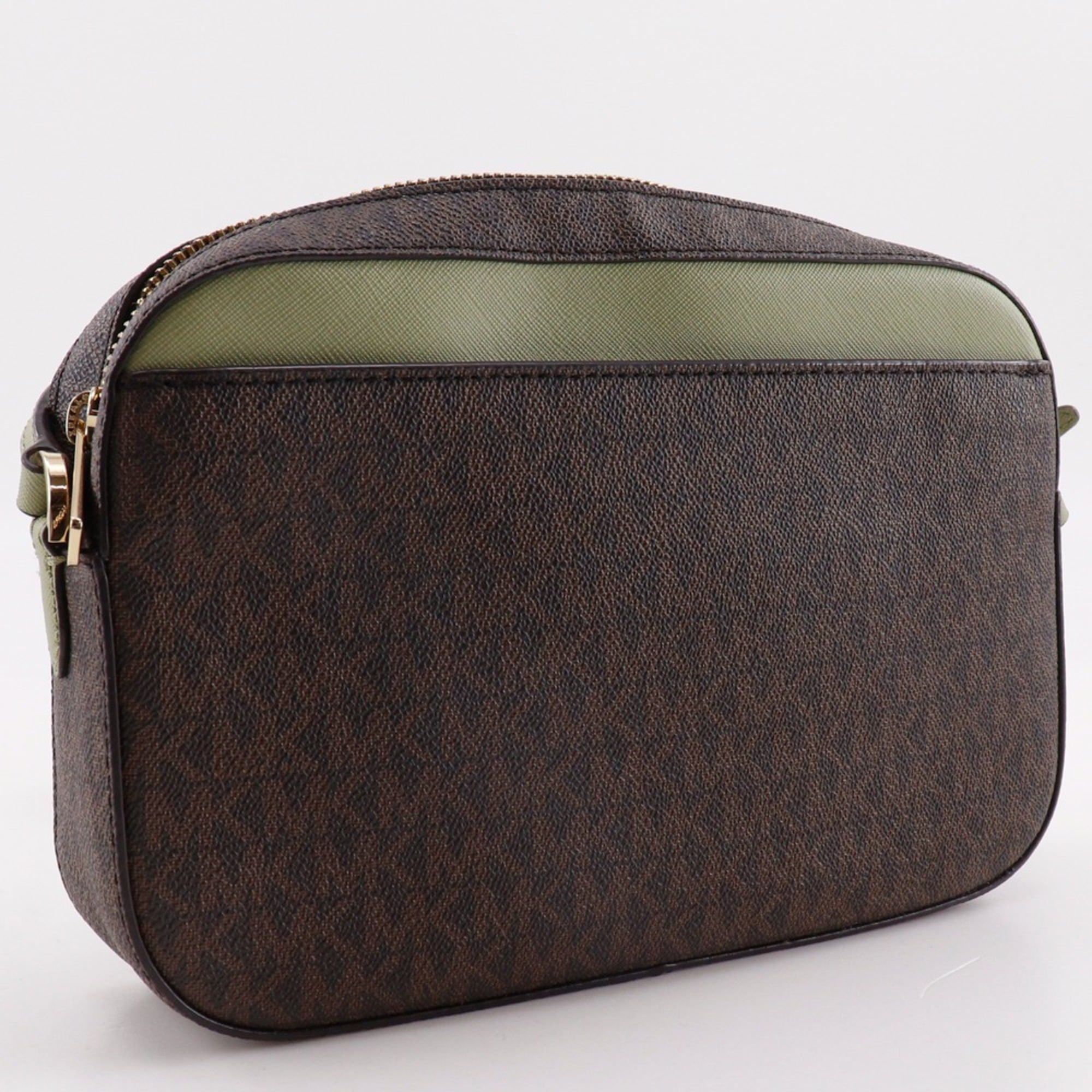 Michael Kors Jet Set Brown Pvc Shoulder Bag (Pre-Owned)