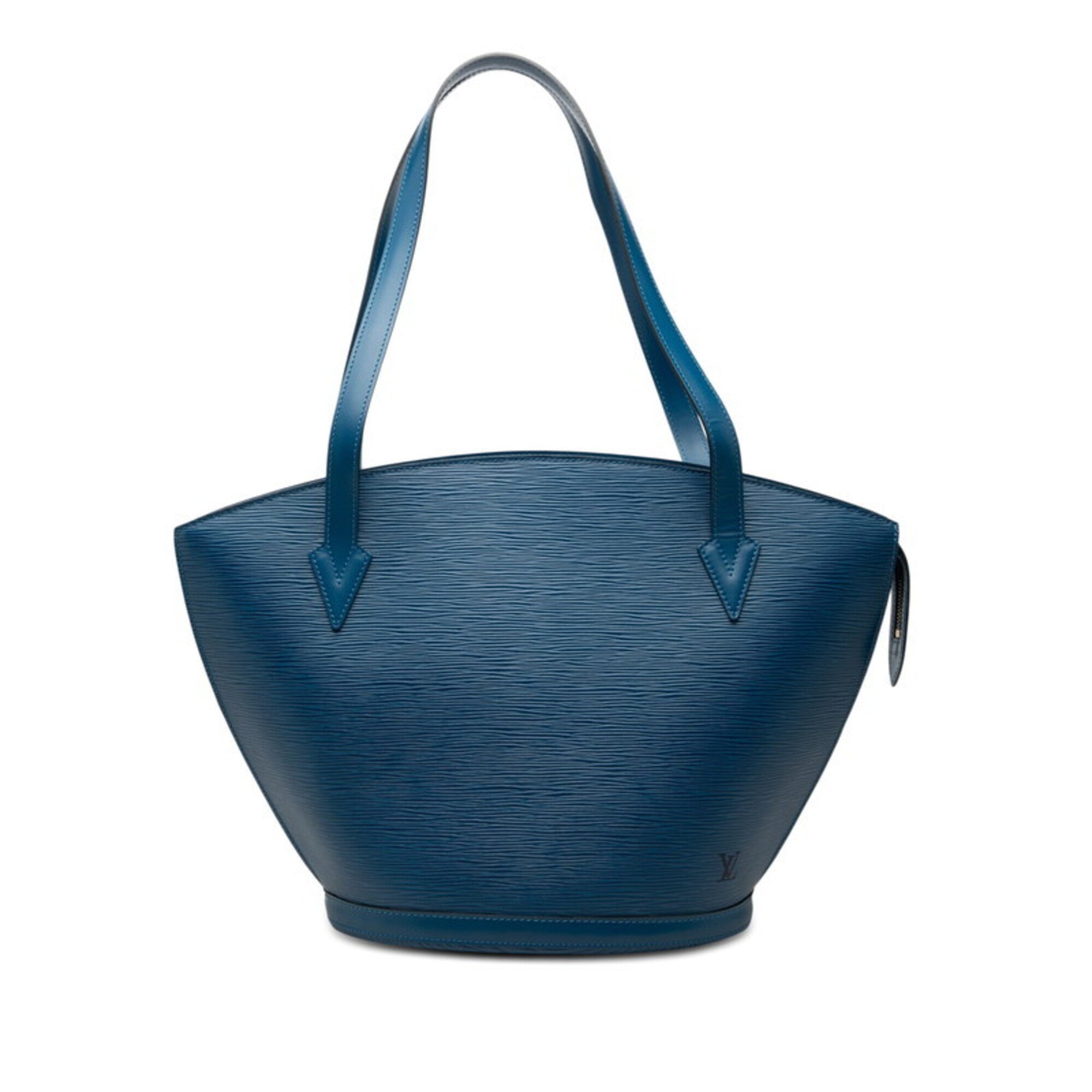 Louis Vuitton Epi Toledo Blue Leather Shoulder Bag Tote Bag (Pre-Owned)