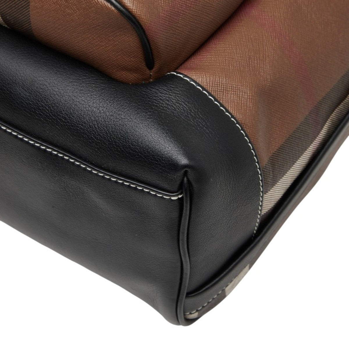 Burberry Brown Pvc Leather Backpack (Pre-Owned)