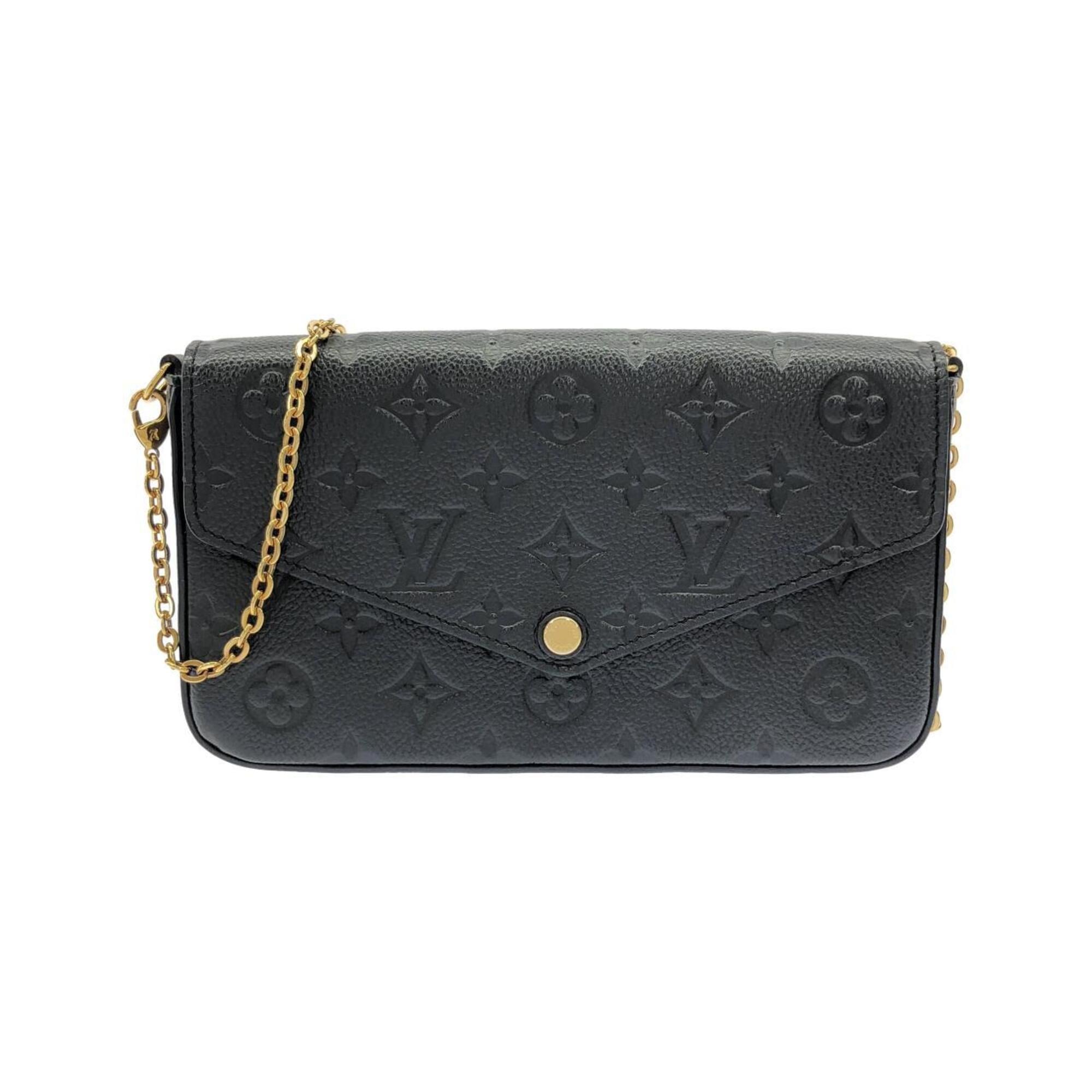 Louis Vuitton Black Leather Pochette Pouch Shoulder Bag (Pre-Owned)