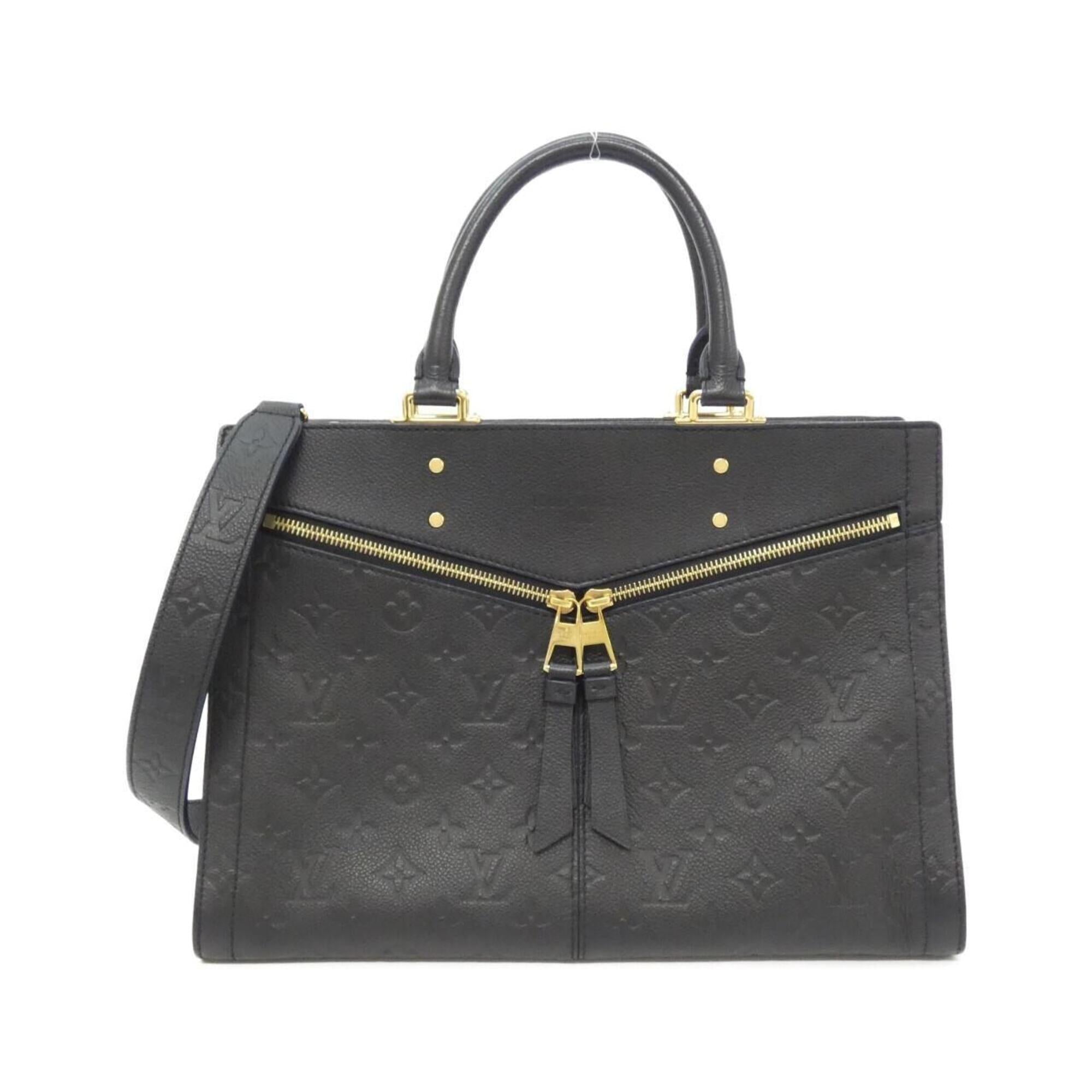 Louis Vuitton Black Leather Handbag (Pre-Owned)