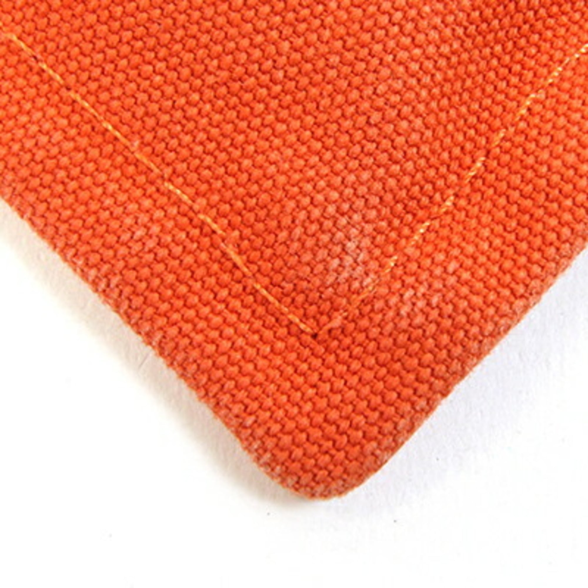 Hermes Orange Canvas Pouch (Pre-Owned)