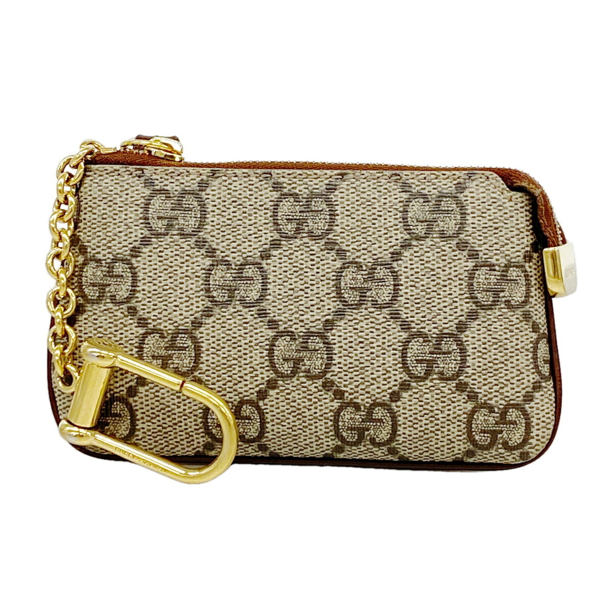 Gucci Brown Pvc Coin Purse/Coin Case (Pre-Owned)