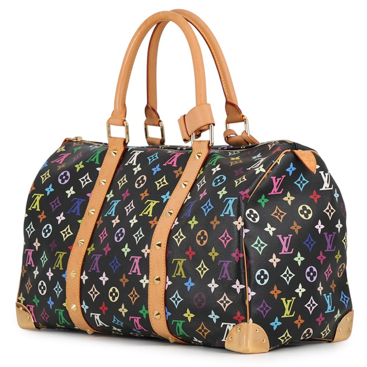Louis Vuitton Noir Monogram Multicolore Boston Bag (Pre-Owned)