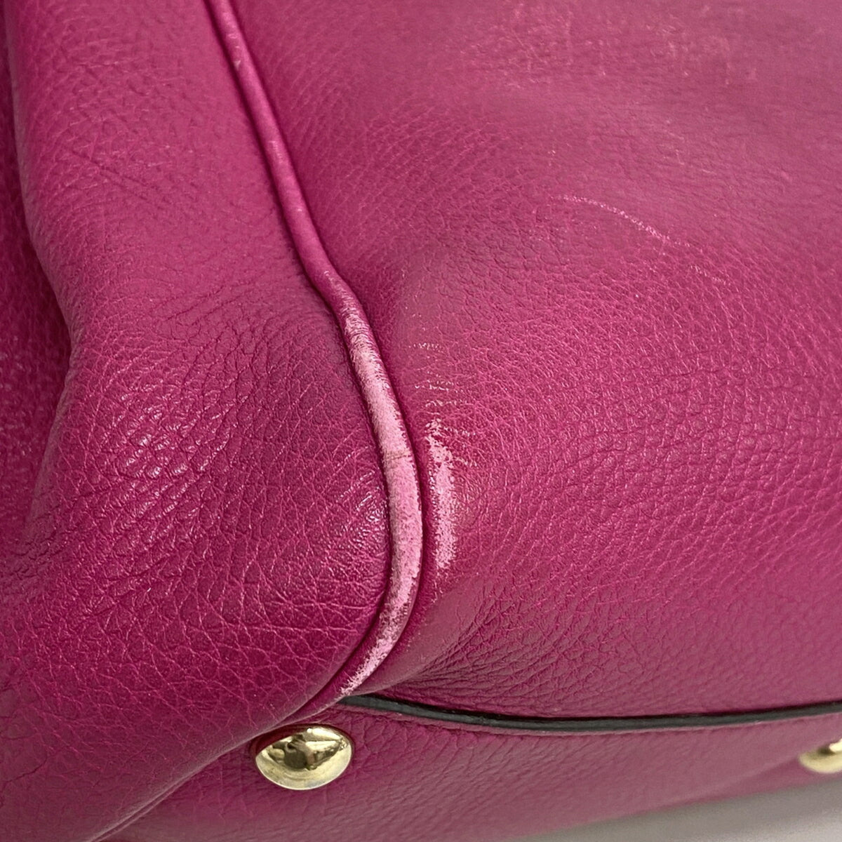 Gucci Purple Leather Handbag (Pre-Owned)
