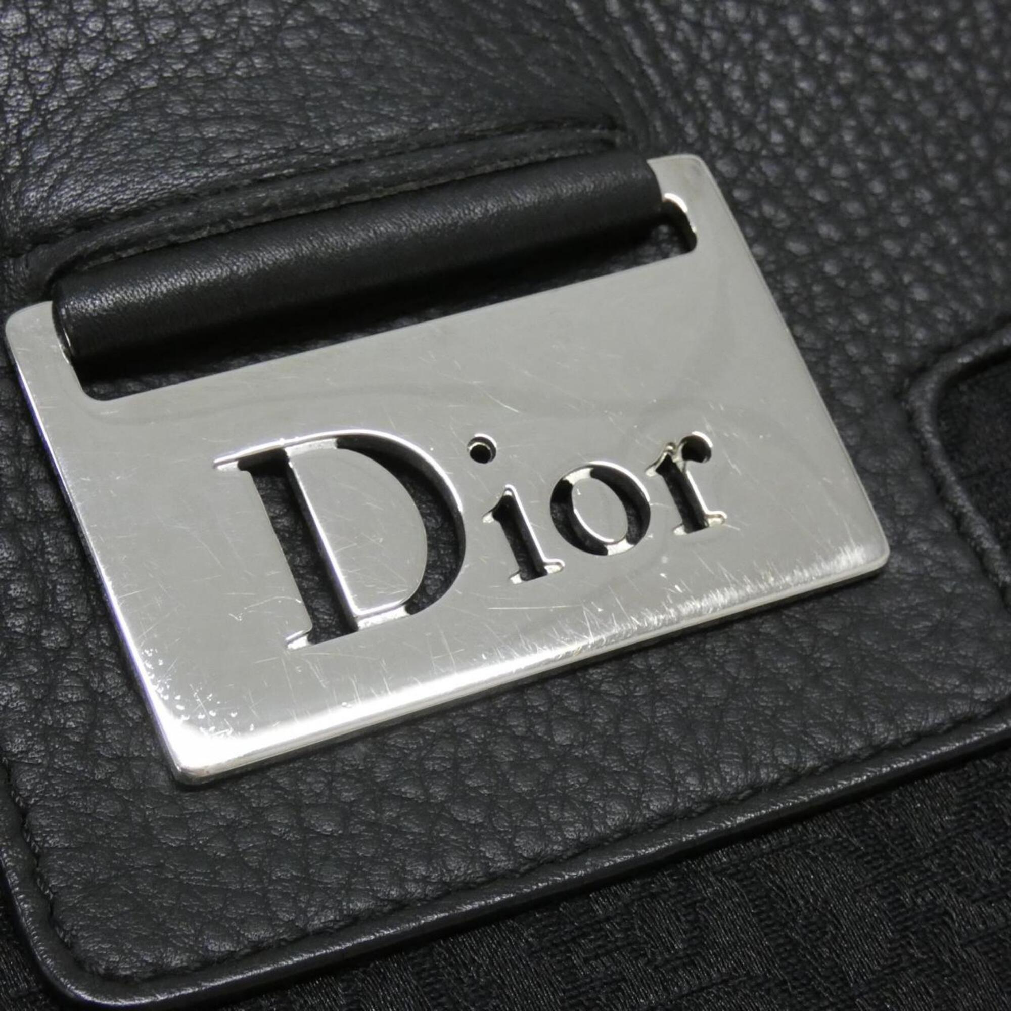 Christian Dior Black Canvas Shoulder Bag (Pre-Owned)