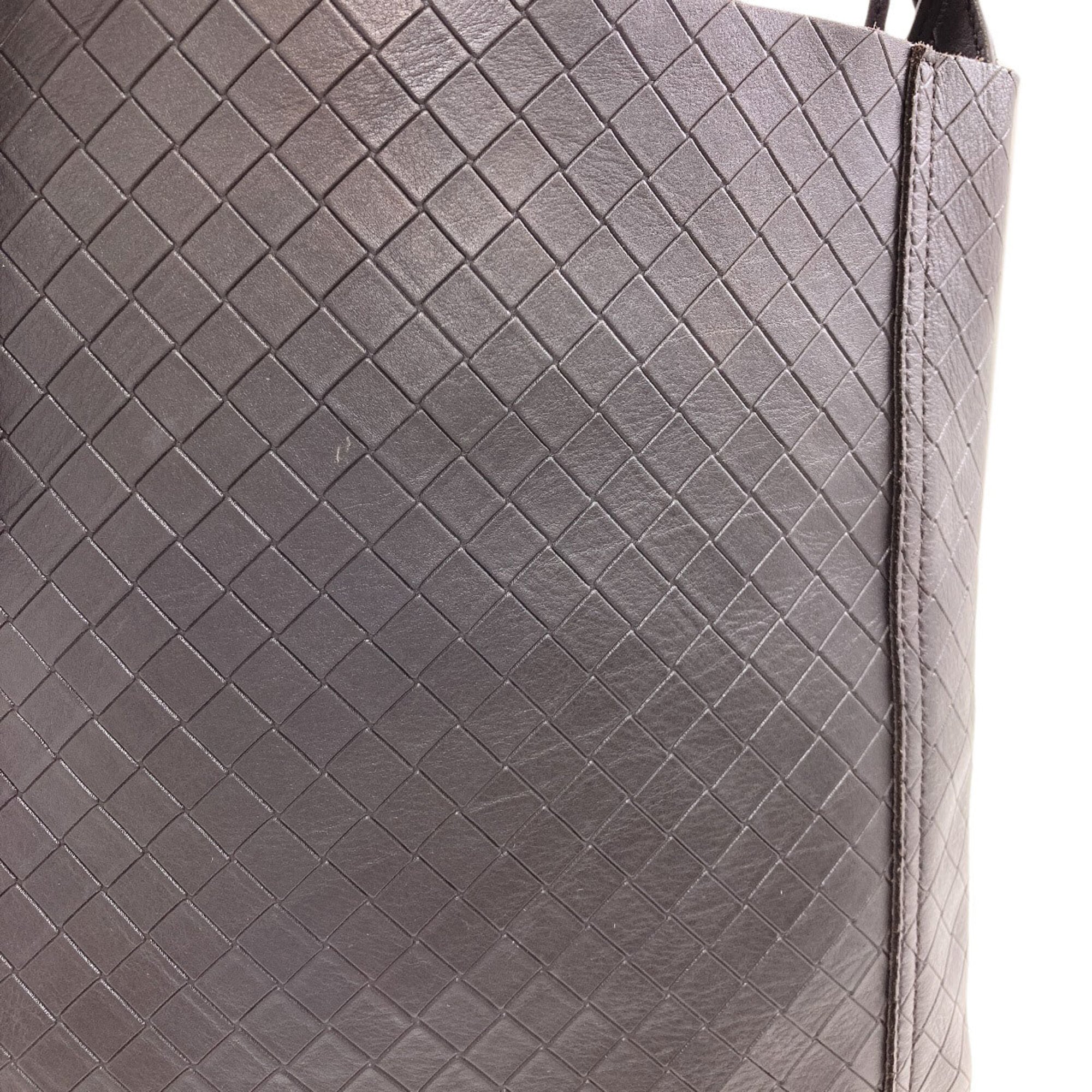 Bottega Veneta Dark Brown Leather Shoulder Bag (Pre-Owned)