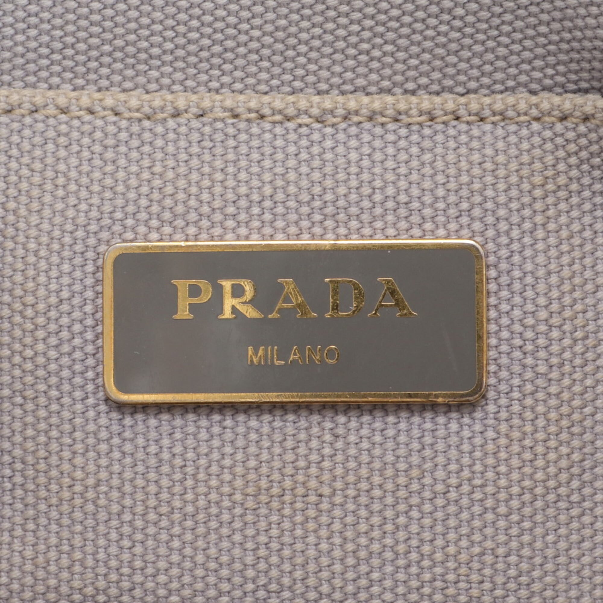 Prada Gray Canapa Handbag Tote Bag (Pre-Owned)