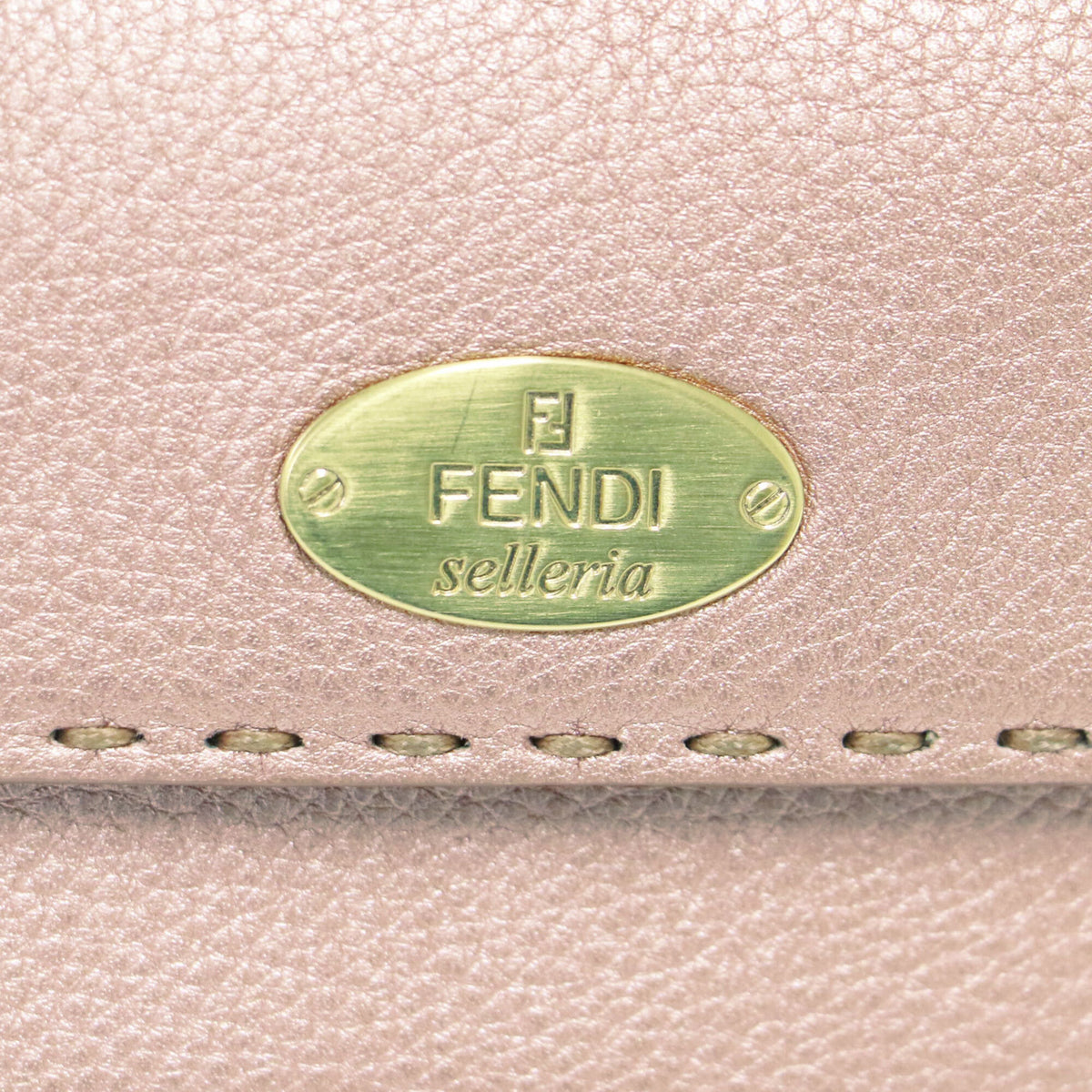 Fendi Pink Leather Wallet (Tri-Fold) (Pre-Owned)