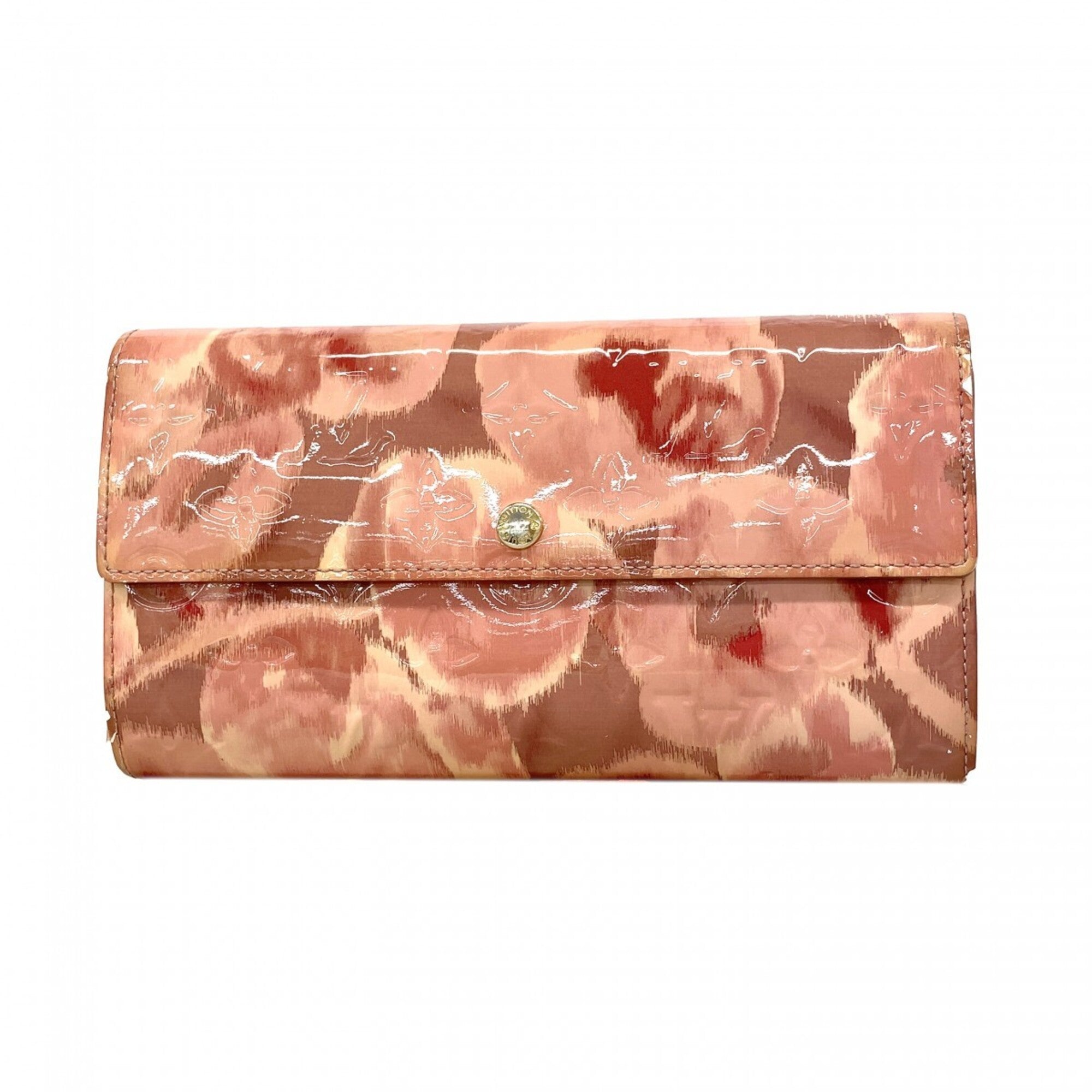 Louis Vuitton Rose Velours Long Wallet (Bi-Fold) (Pre-Owned)