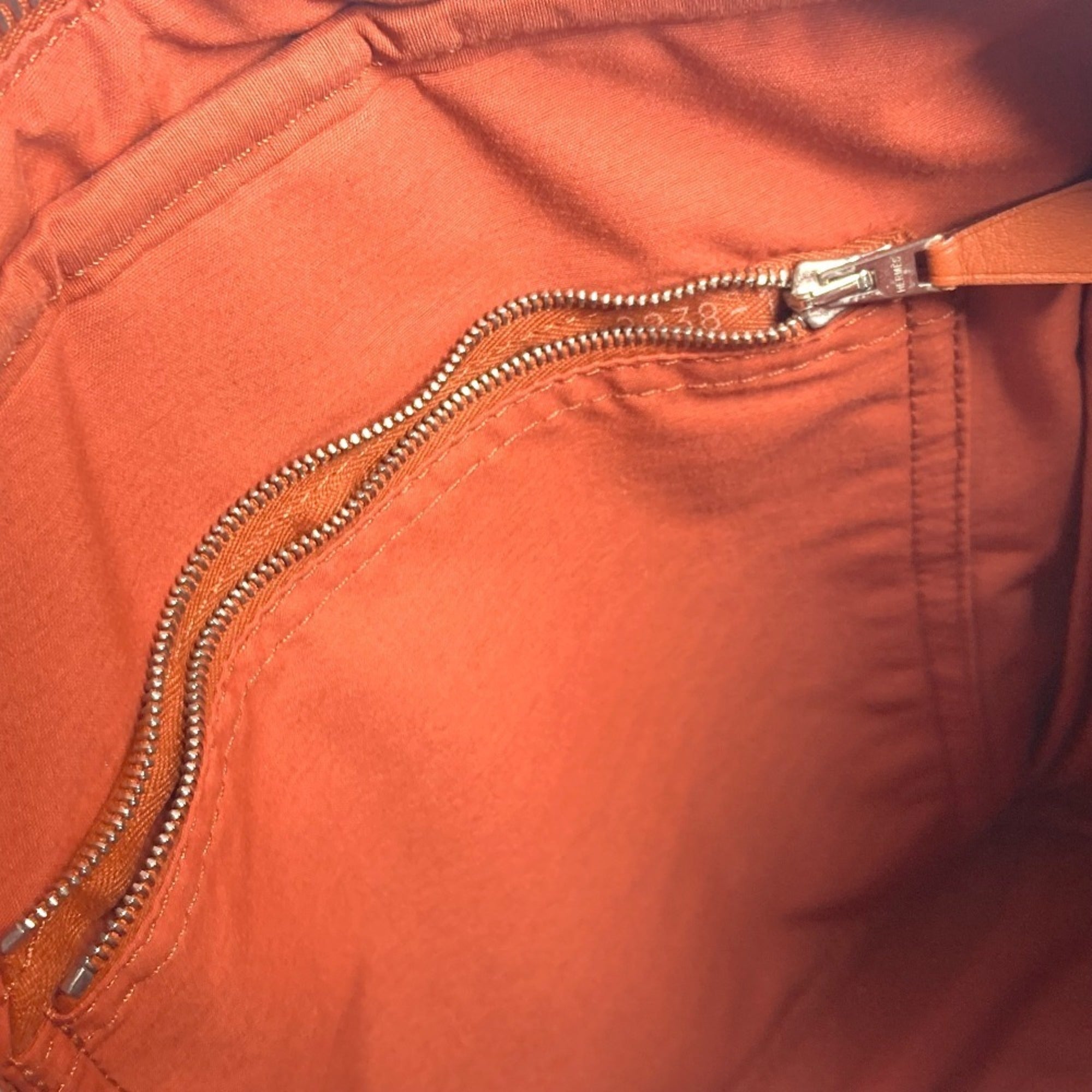 Hermes Acapulco Orange Nylon Canvas Pochette Shoulder Bag (Pre-Owned)
