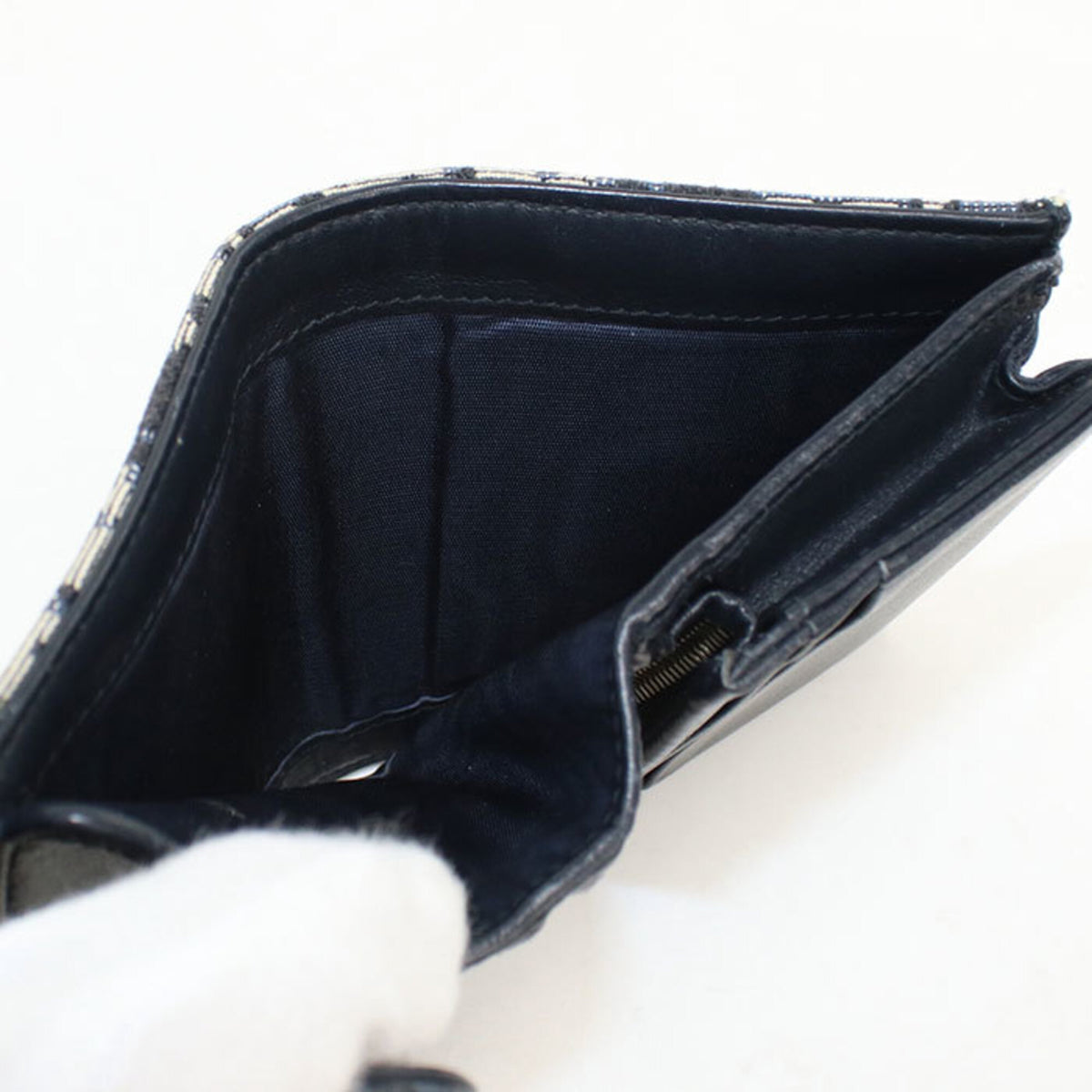 Christian Dior Navy Wallet (Tri-Fold) (Pre-Owned)