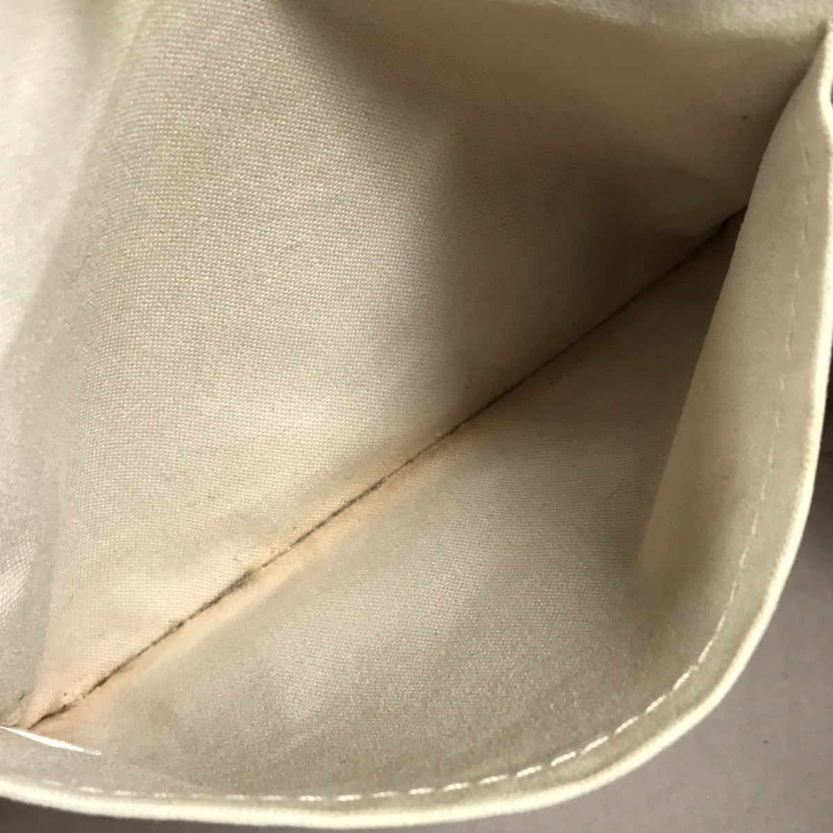 Louis Vuitton Pink Beige Canvas Leather Handbag Pouch Shoulder Bag (Pre-Owned)