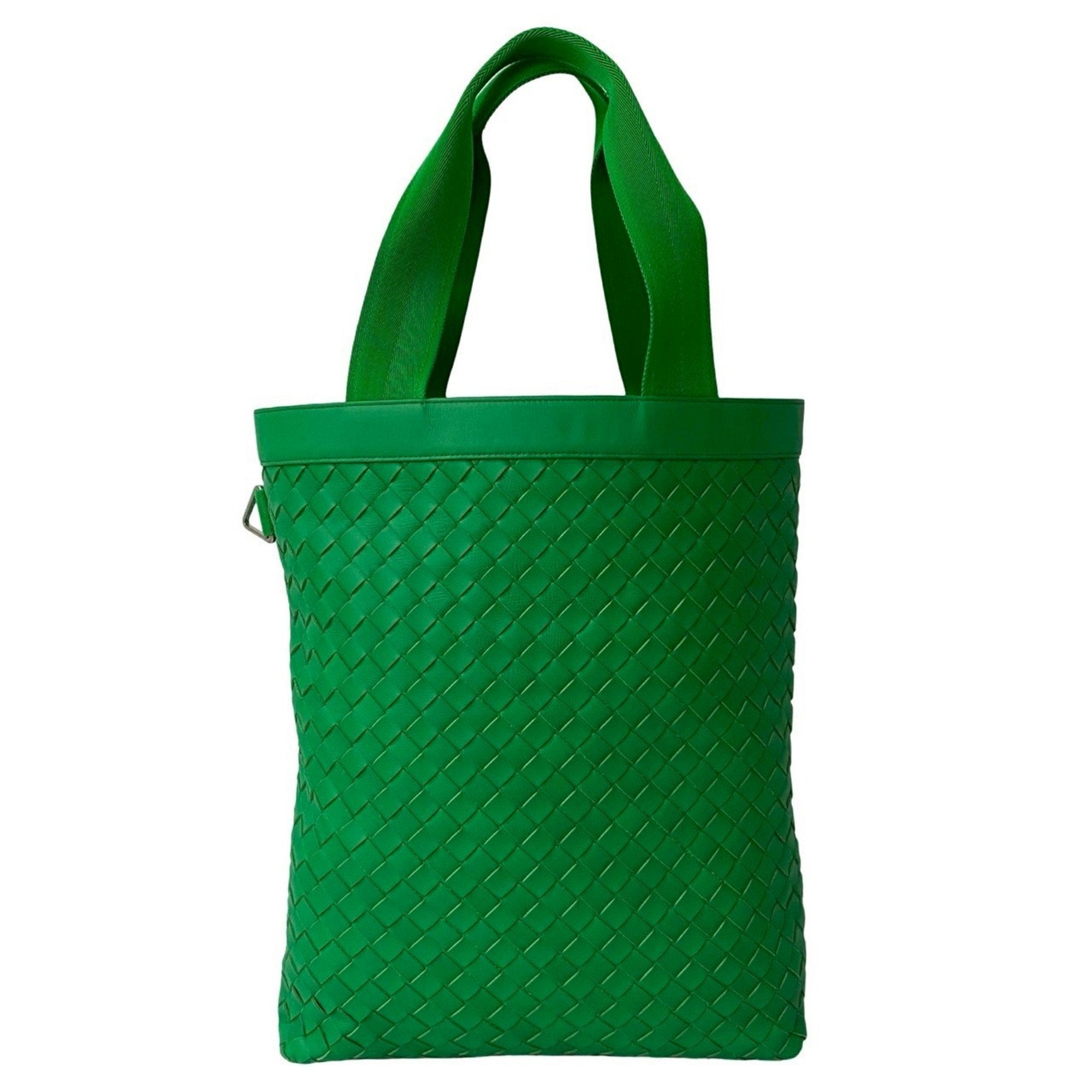 Bottega Veneta Green Leather Tote Bag (Pre-Owned)